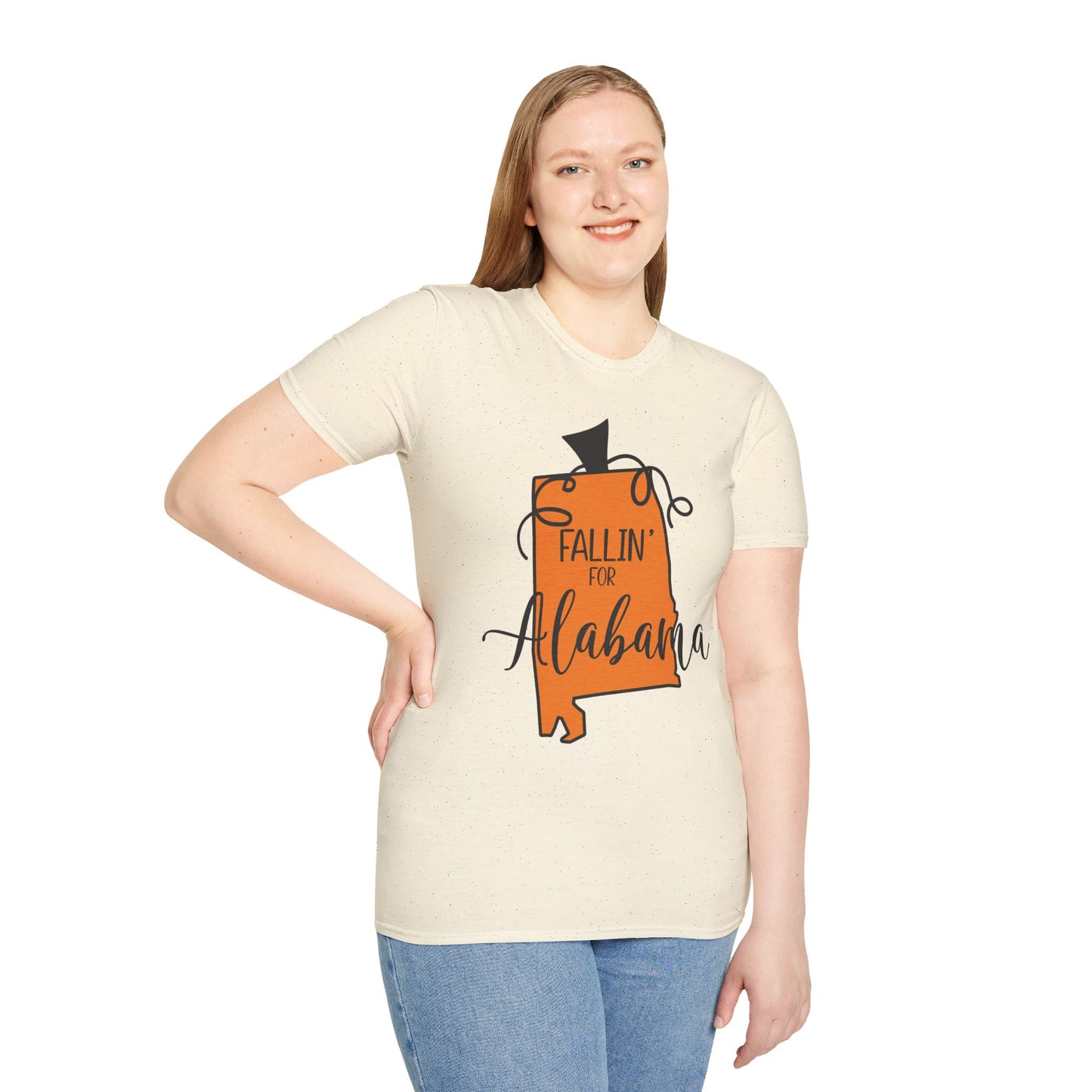 Fallin' for Alabama Unisex T-Shirt - Cozy Southern Vibe, Perfect for Autumn, Alabama Pride, Casual Wear, Gift Idea