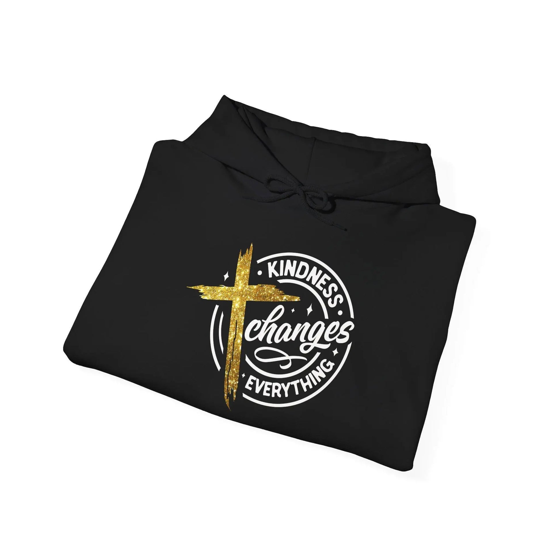 Kindness Changes Everything Hoodie: Inspirational Christian Sweatshirt Rainbow Chaos Art Studio