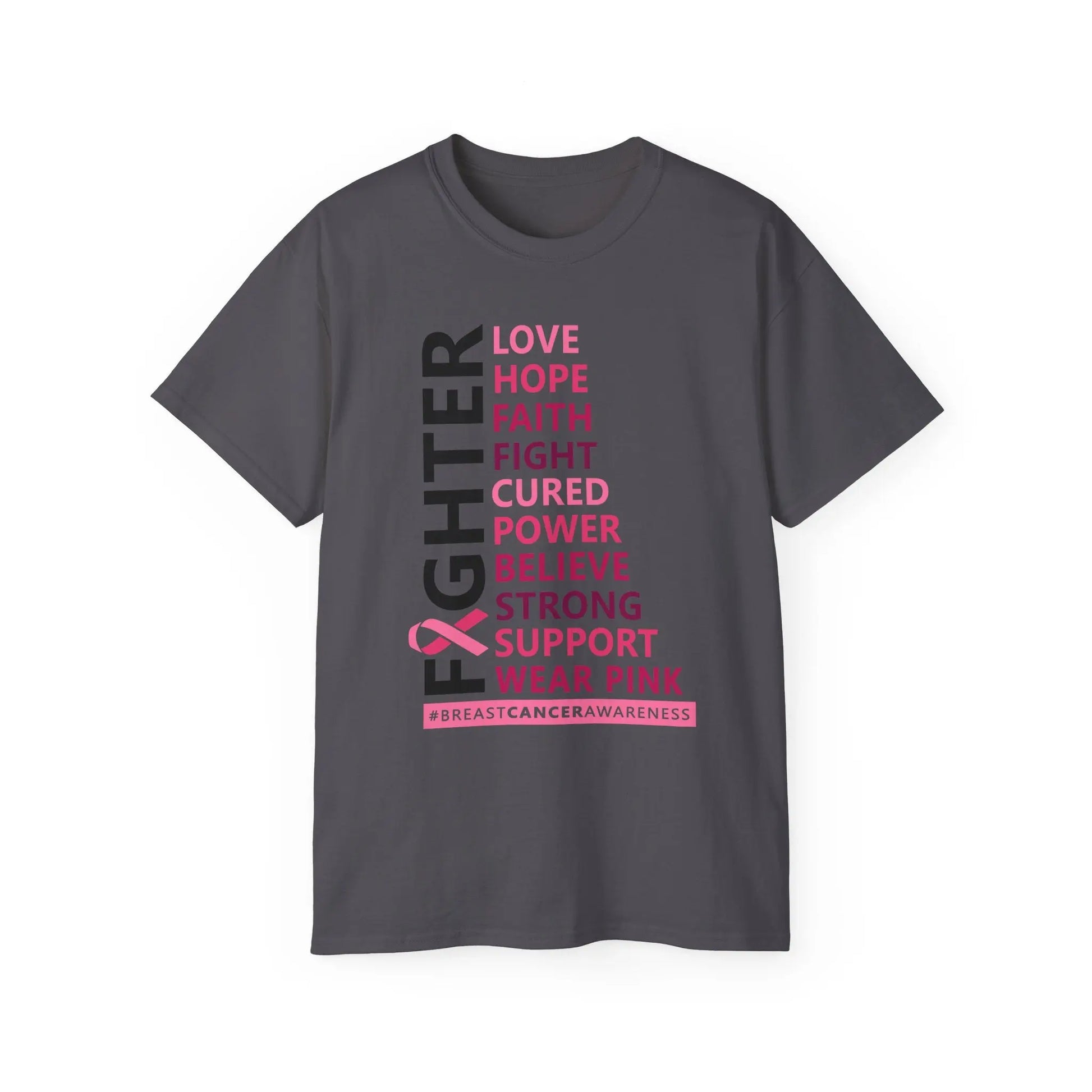 Breast Cancer Awareness Tee, Unisex Cotton T-Shirt for Supporters, Gift for Fighters and Survivors, Wear Pink for a Cause, [...] Printify