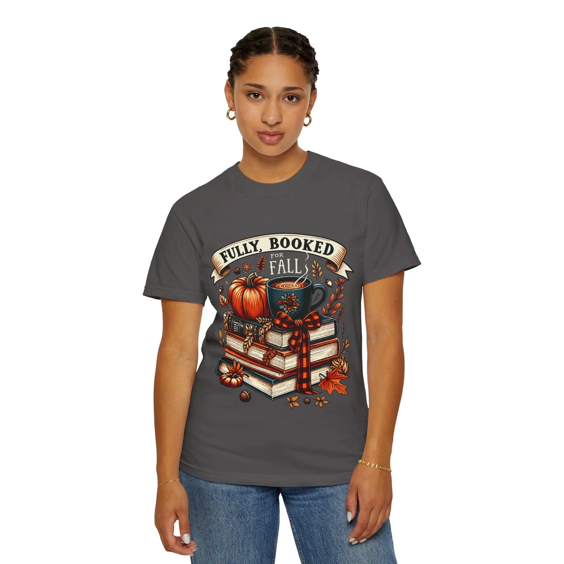 Book Lover T-Shirt: Cozy Fall Fashion, Literary Gift Rainbow Chaos Art Studio