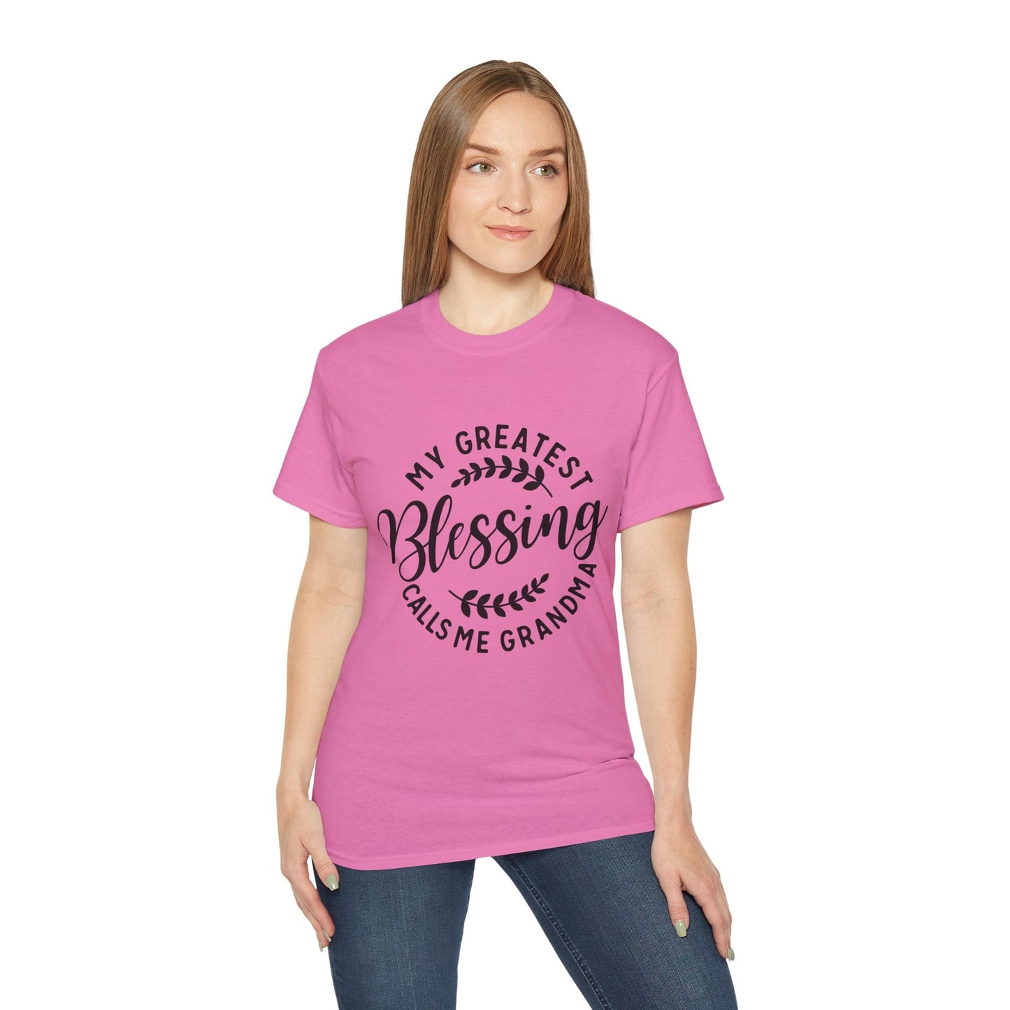 Grandma's Blessing Tee - Unisex Ultra Cotton T-Shirt, Gift for Grandma, Personalized Family Shirt, Mother's Day Gift, Comfortable [...] Printify