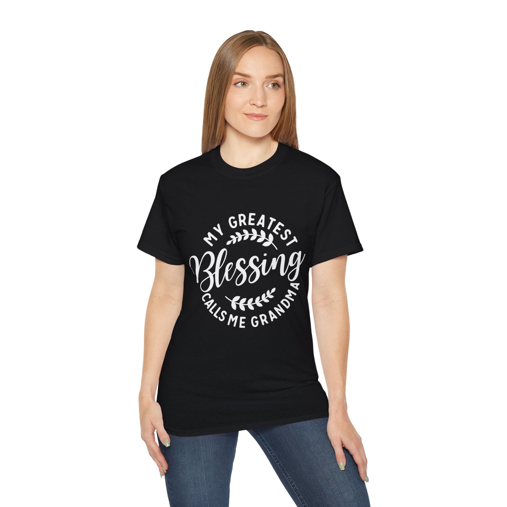 Grandma's Blessing Tee - Unisex Ultra Cotton T-Shirt, Gift for Grandma, Personalized Family Shirt, Mother's Day Gift, Comfortable [...] Printify