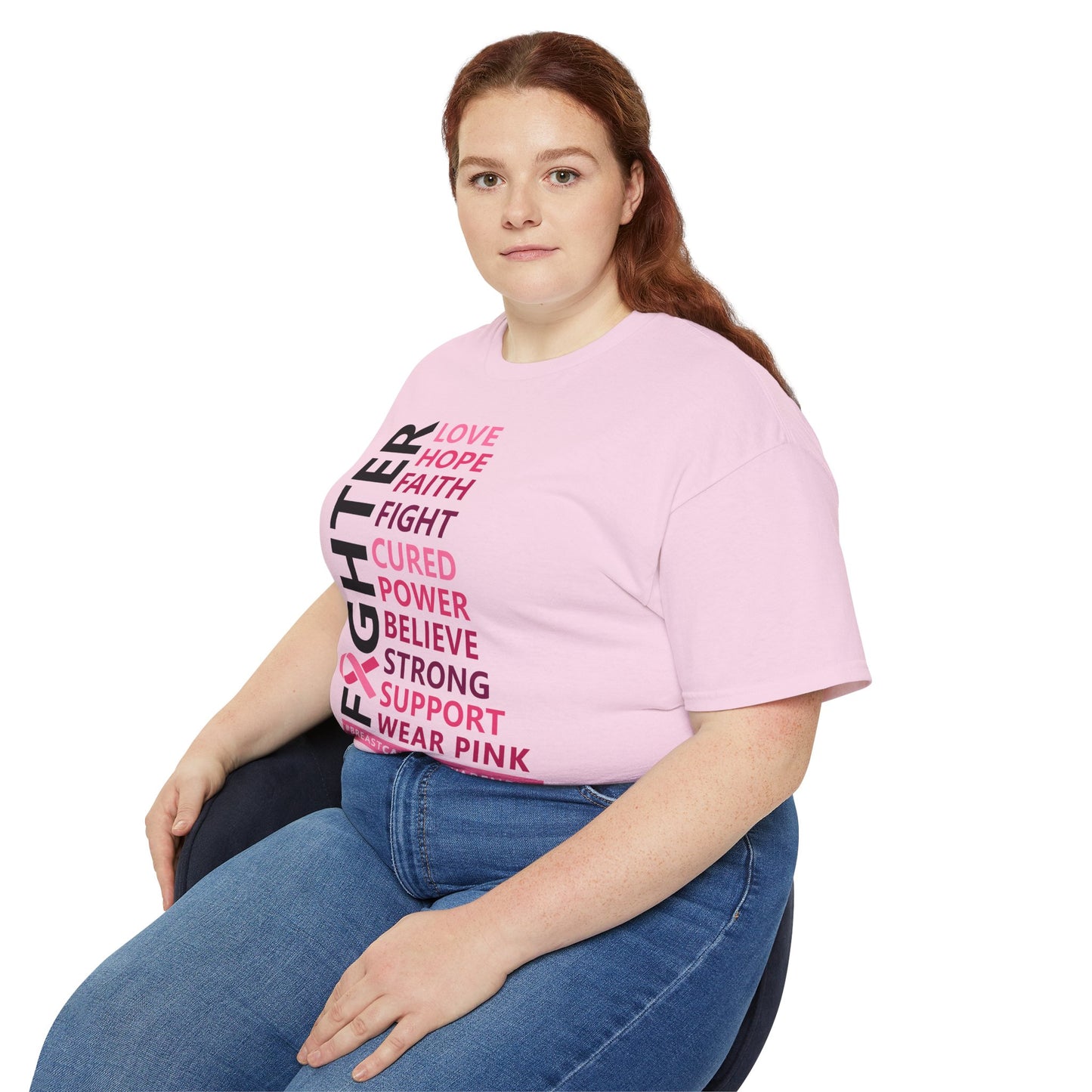 Breast Cancer Awareness Tee, Unisex Cotton T-Shirt for Supporters, Gift for Fighters and Survivors, Wear Pink for a Cause, [...]