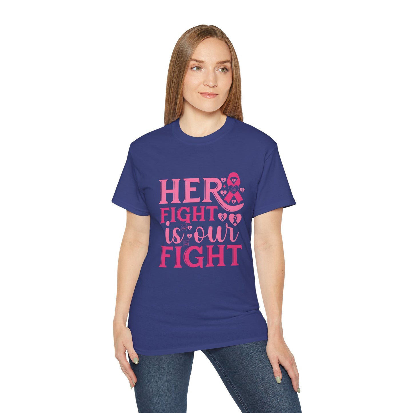 Empowering Fight Against Breast Cancer Tee, Awareness Shirt, Gift for Survivors, Motivational Top, Breast Cancer Support Apparel