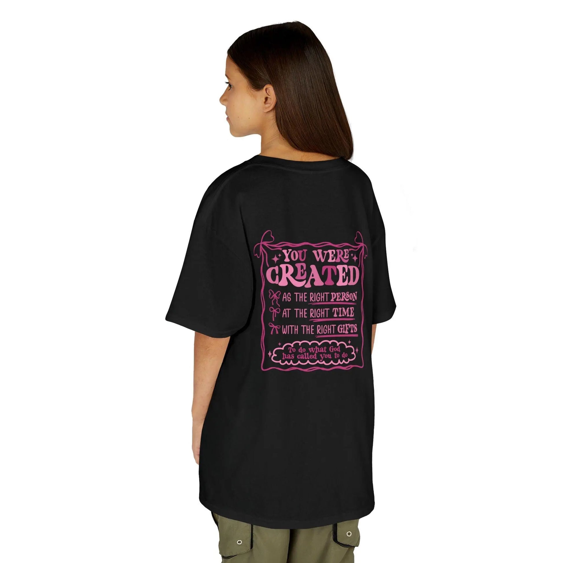 Kids Inspirational Cotton Tee: Motivational Shirt, Positive Affirmations Rainbow Chaos Art Studio