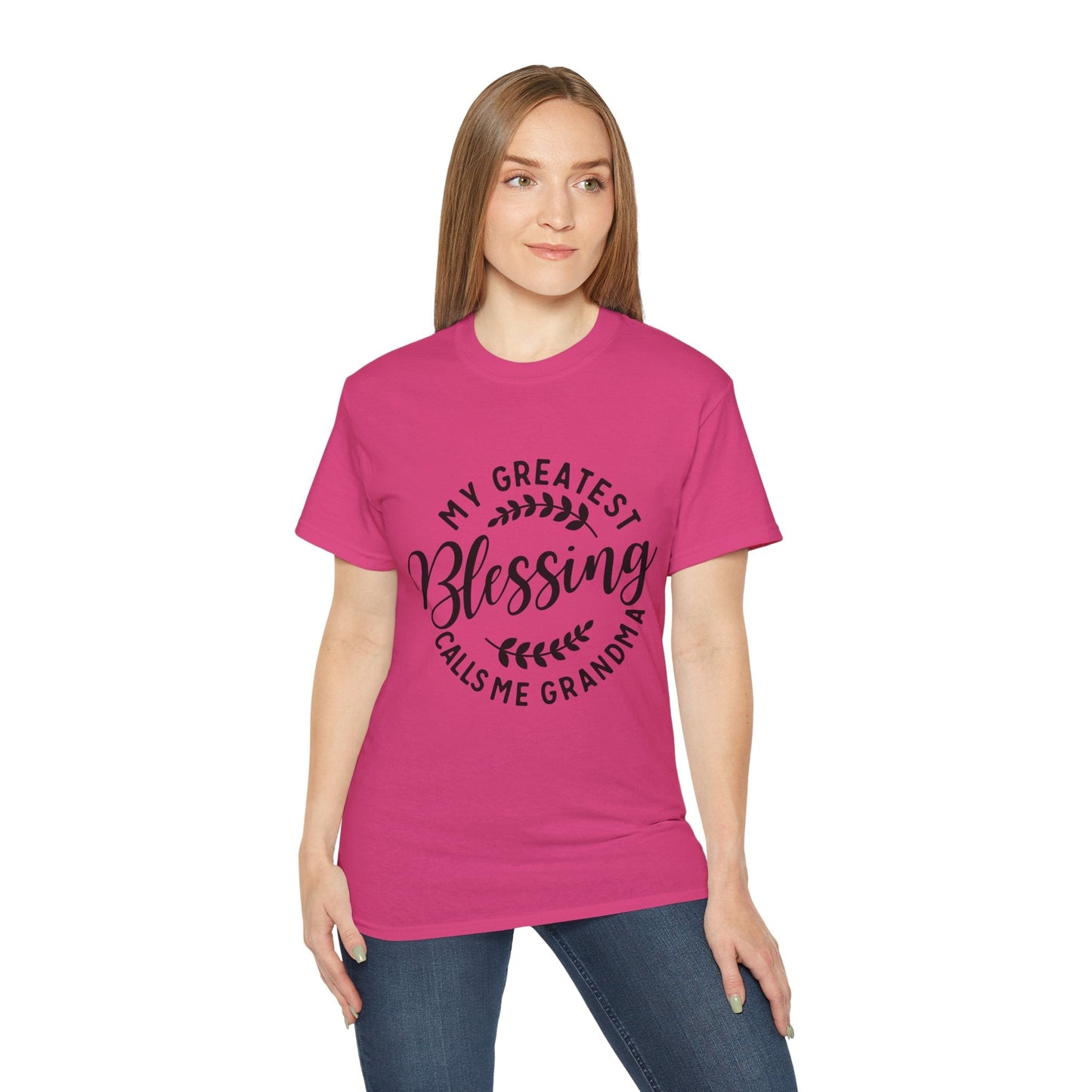 Grandma's Blessing Tee - Unisex Ultra Cotton T-Shirt, Gift for Grandma, Personalized Family Shirt, Mother's Day Gift, Comfortable [...] Printify