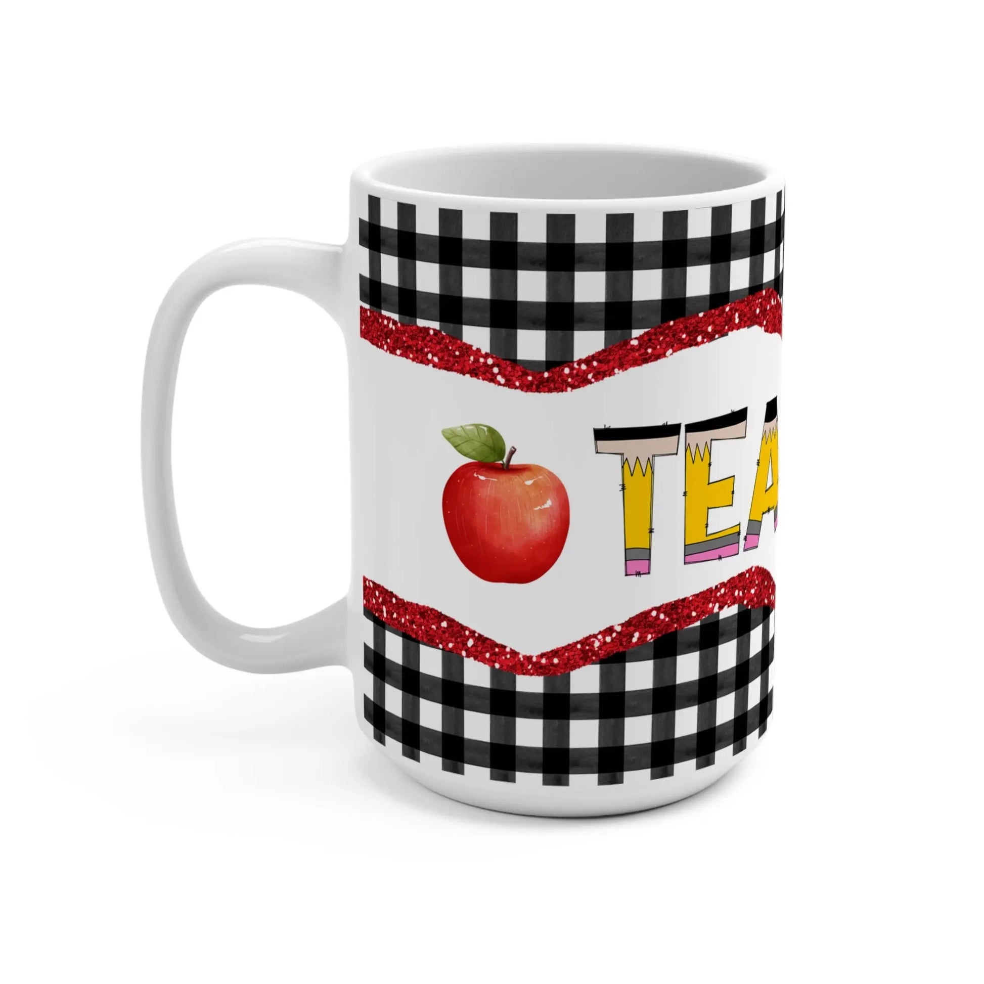 Teacher Appreciation Mug, Fun Coffee Mug, Back to School Gift, Gift for Teachers, Teacher's Day, Classroom Decor, Black and White [...] Printify