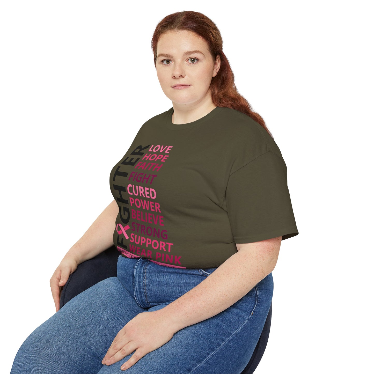 Breast Cancer Awareness Tee, Unisex Cotton T-Shirt for Supporters, Gift for Fighters and Survivors, Wear Pink for a Cause, [...]