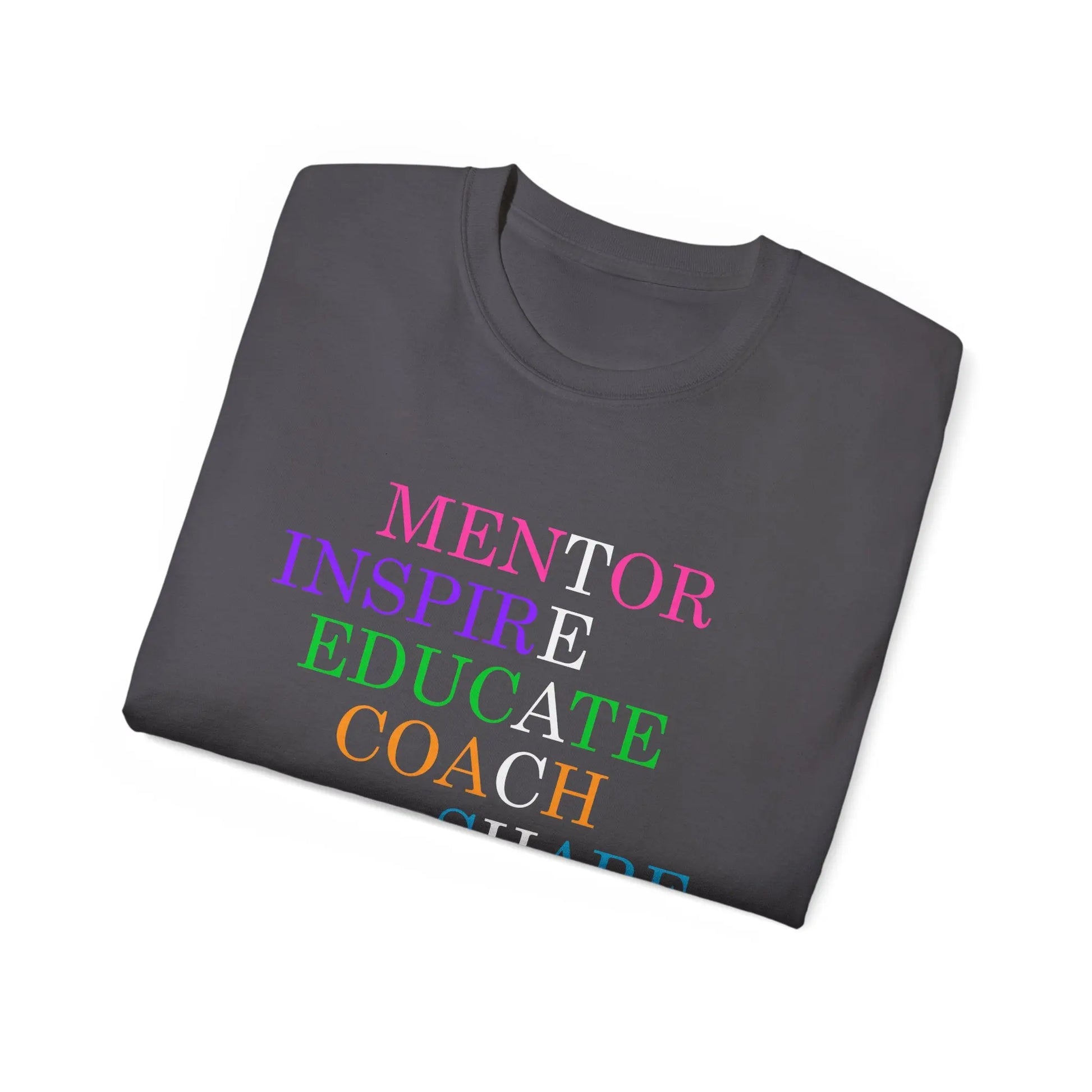 Inspiring Mentor Tee, Empowerment Shirt, Motivational Cotton T-Shirt, Gift for Teachers, Teacher Gifting Printify