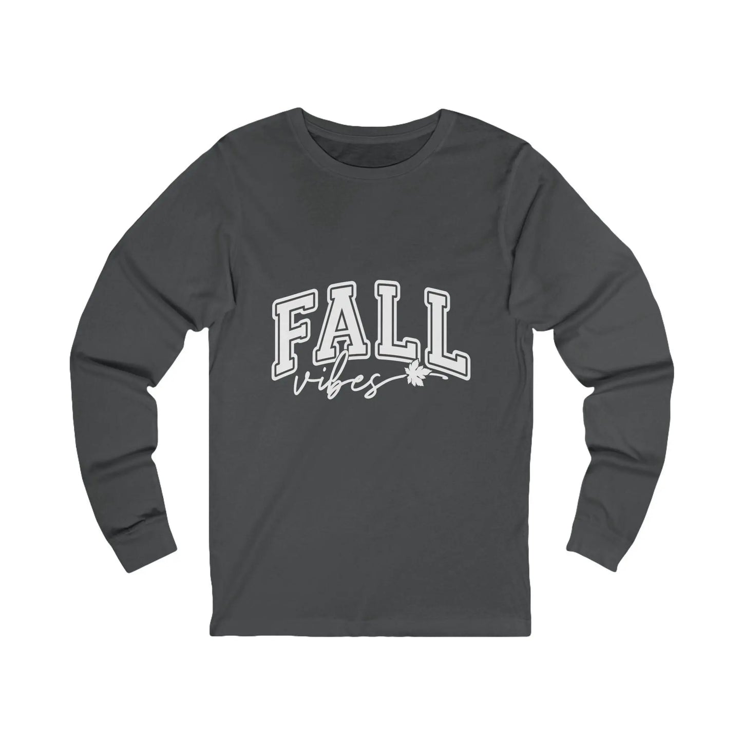 Unisex Fall Vibes Long Sleeve Tee - Cozy Autumn Shirt Rainbow Chaos Art Studio