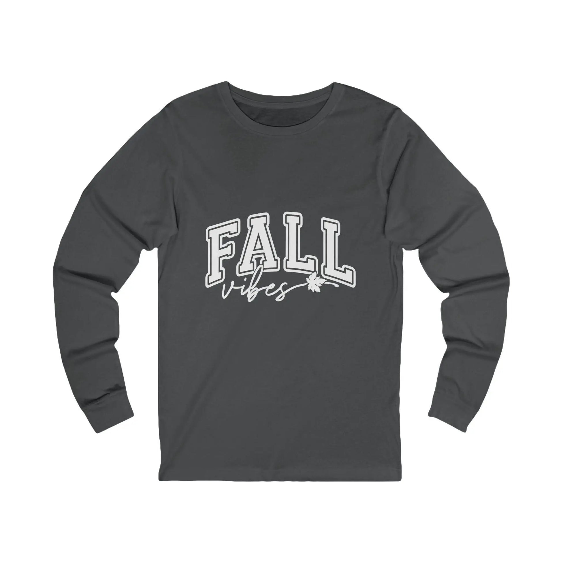 Unisex Fall Vibes Long Sleeve Tee - Cozy Autumn Shirt Rainbow Chaos Art Studio