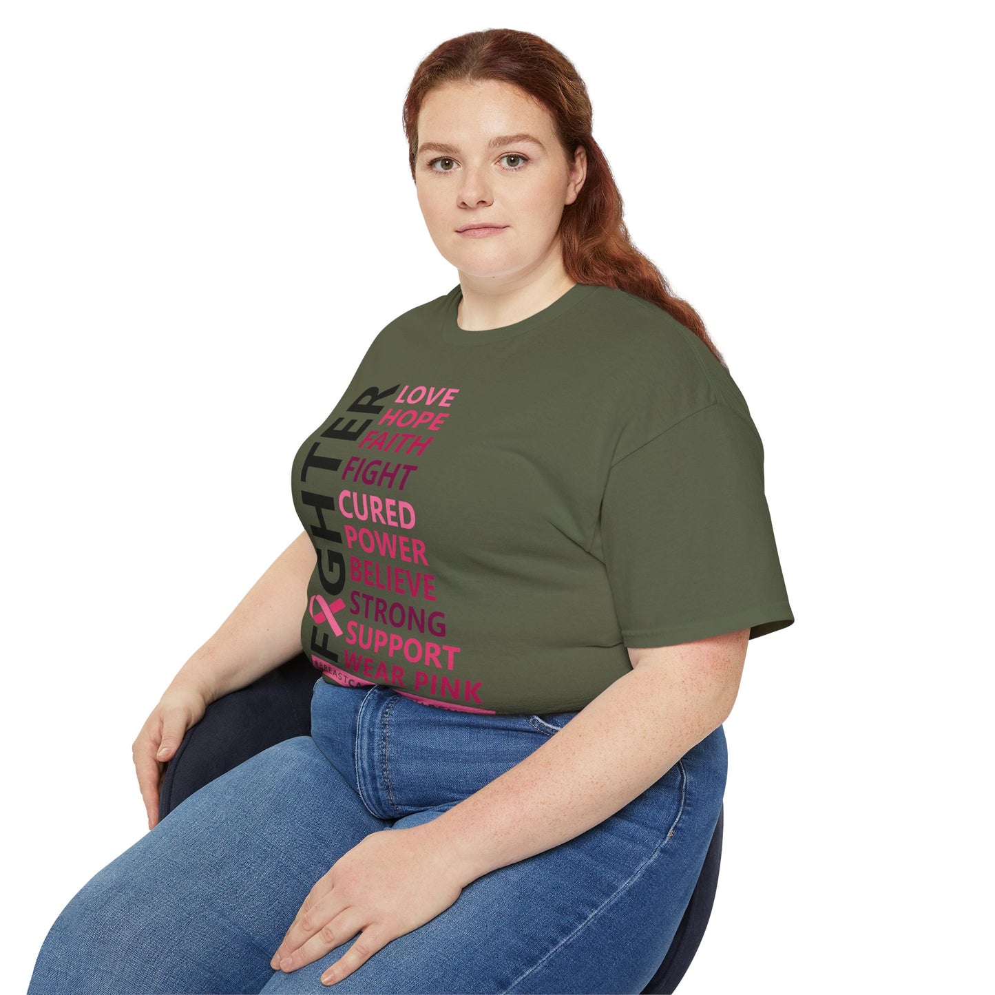Breast Cancer Awareness Tee, Unisex Cotton T-Shirt for Supporters, Gift for Fighters and Survivors, Wear Pink for a Cause, [...]