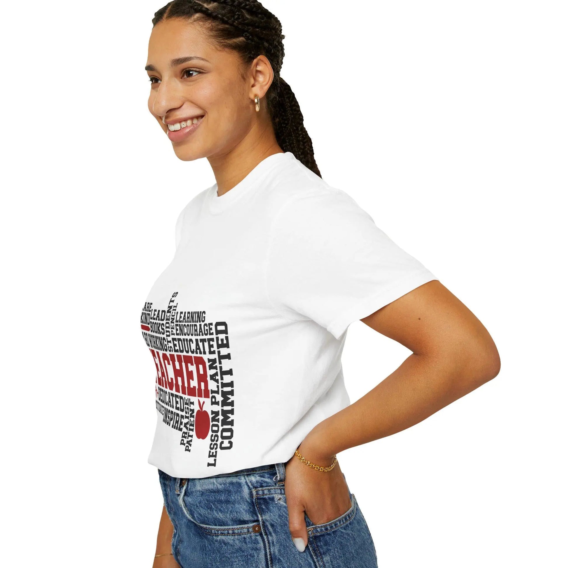 Inspirational Teacher T-Shirt: Unisex Educator Gift Rainbow Chaos Art Studio