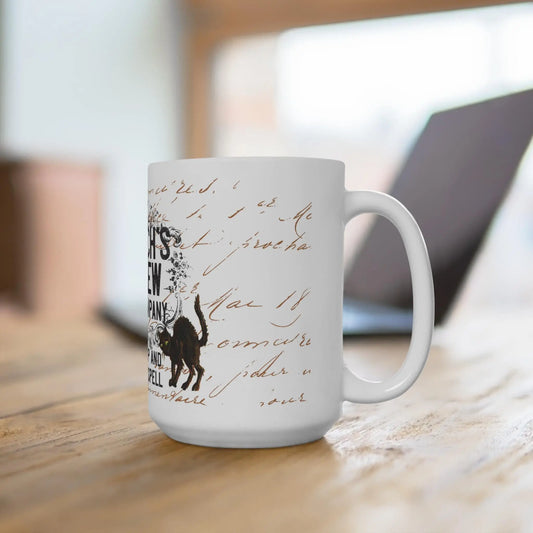 Ceramic Coffee Mug 15oz: Durable Gift for Tea Lovers Rainbow Chaos Art Studio