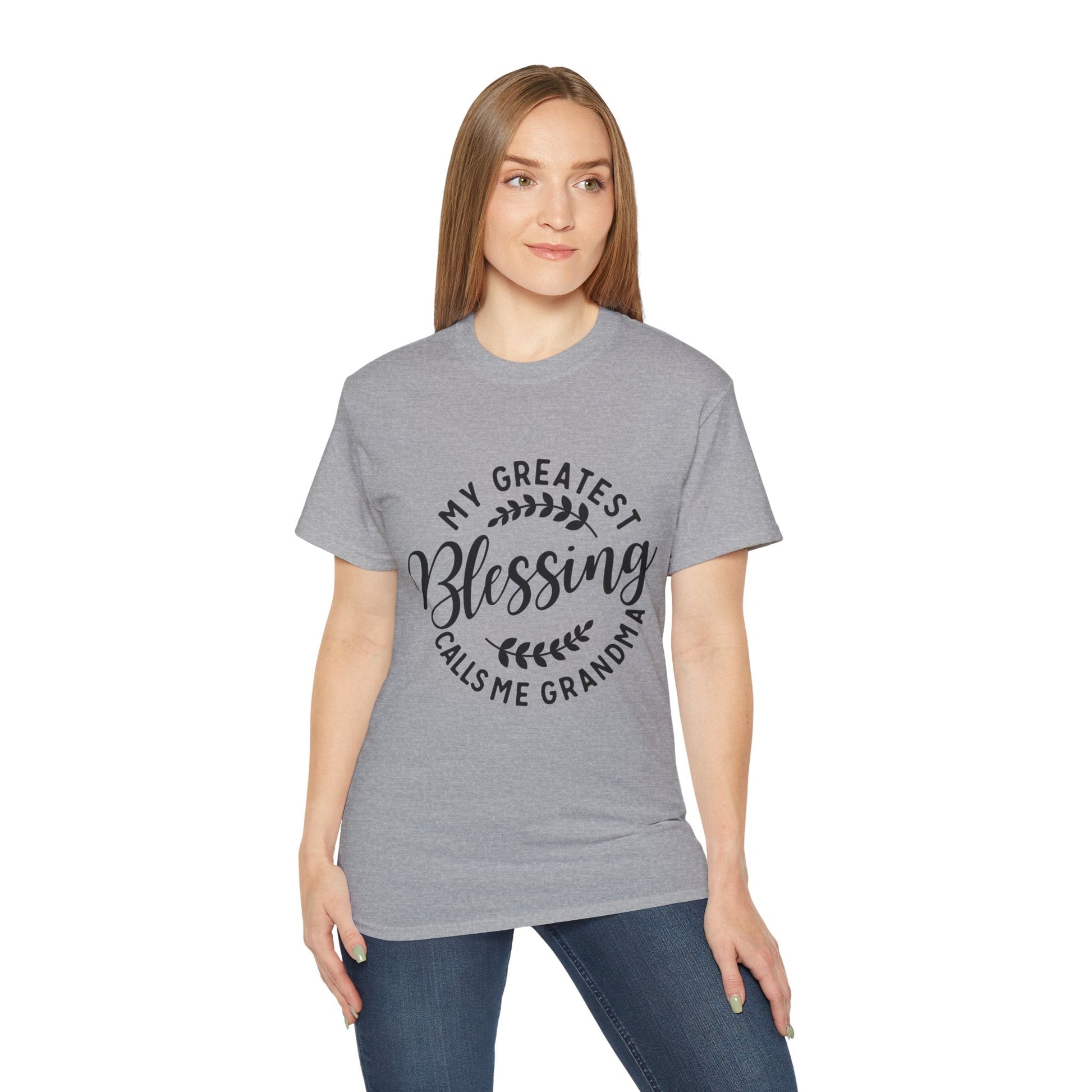 Grandma's Blessing Tee - Unisex Ultra Cotton T-Shirt, Gift for Grandma, Personalized Family Shirt, Mother's Day Gift, Comfortable [...] Printify
