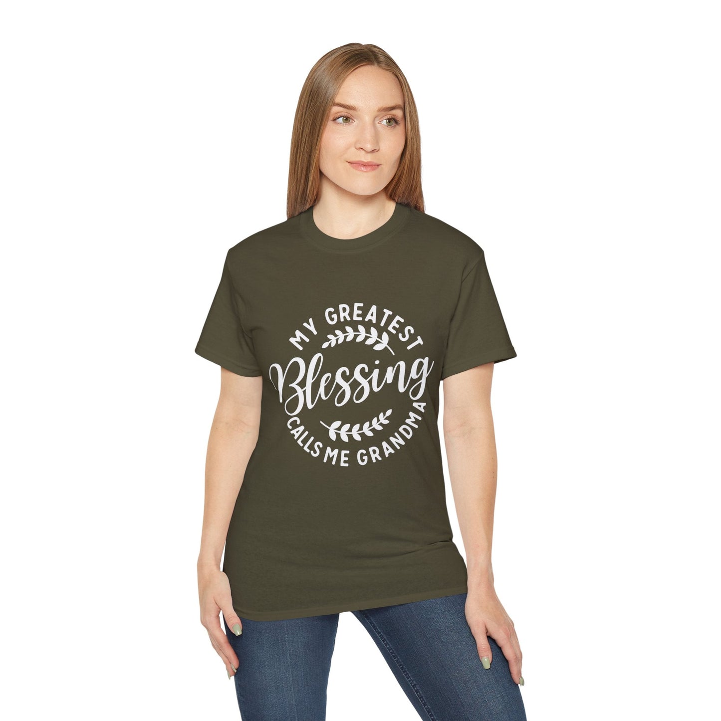 Grandma's Blessing Tee - Unisex Ultra Cotton T-Shirt, Gift for Grandma, Personalized Family Shirt, Mother's Day Gift, Comfortable [...] Printify