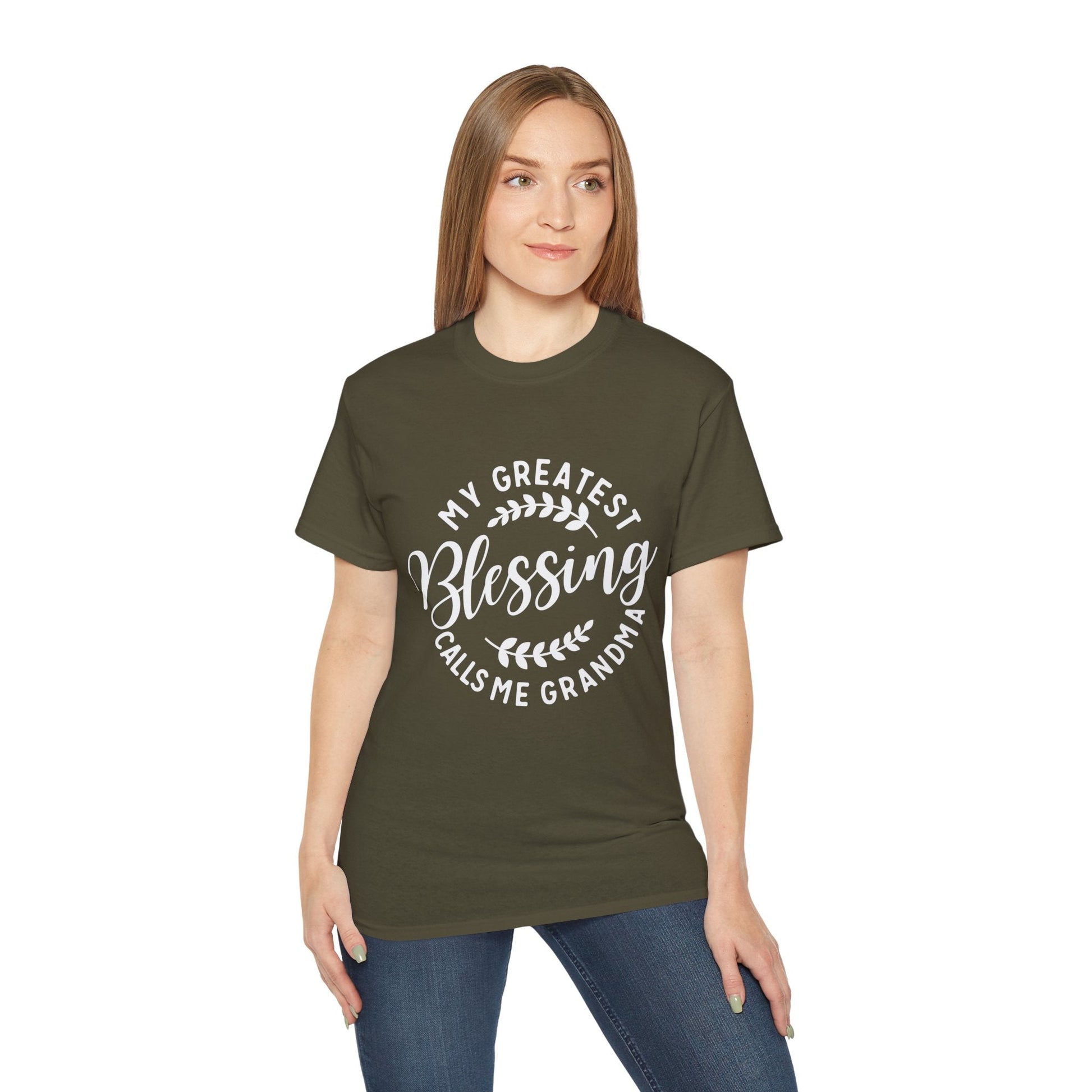 Grandma's Blessing Tee - Unisex Ultra Cotton T-Shirt, Gift for Grandma, Personalized Family Shirt, Mother's Day Gift, Comfortable [...] Printify