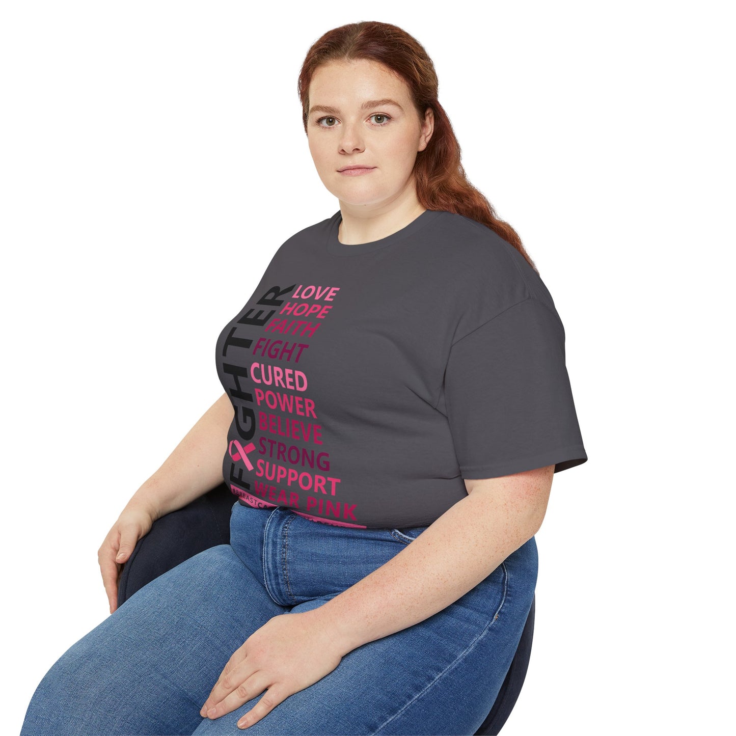 Breast Cancer Awareness Tee, Unisex Cotton T-Shirt for Supporters, Gift for Fighters and Survivors, Wear Pink for a Cause, [...]