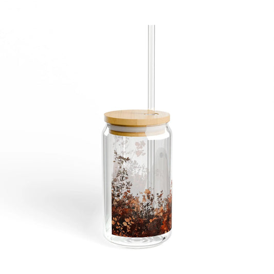 Ghost Sipper Glass: Halloween Drinkware with Straw - 16oz Rainbow Chaos Art Studio