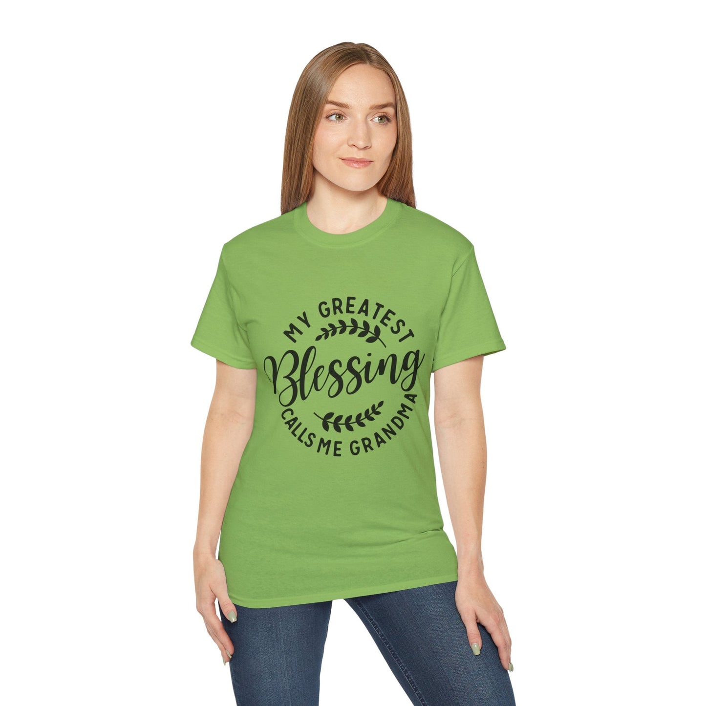 Grandma's Blessing Tee - Unisex Ultra Cotton T-Shirt, Gift for Grandma, Personalized Family Shirt, Mother's Day Gift, Comfortable [...] Printify