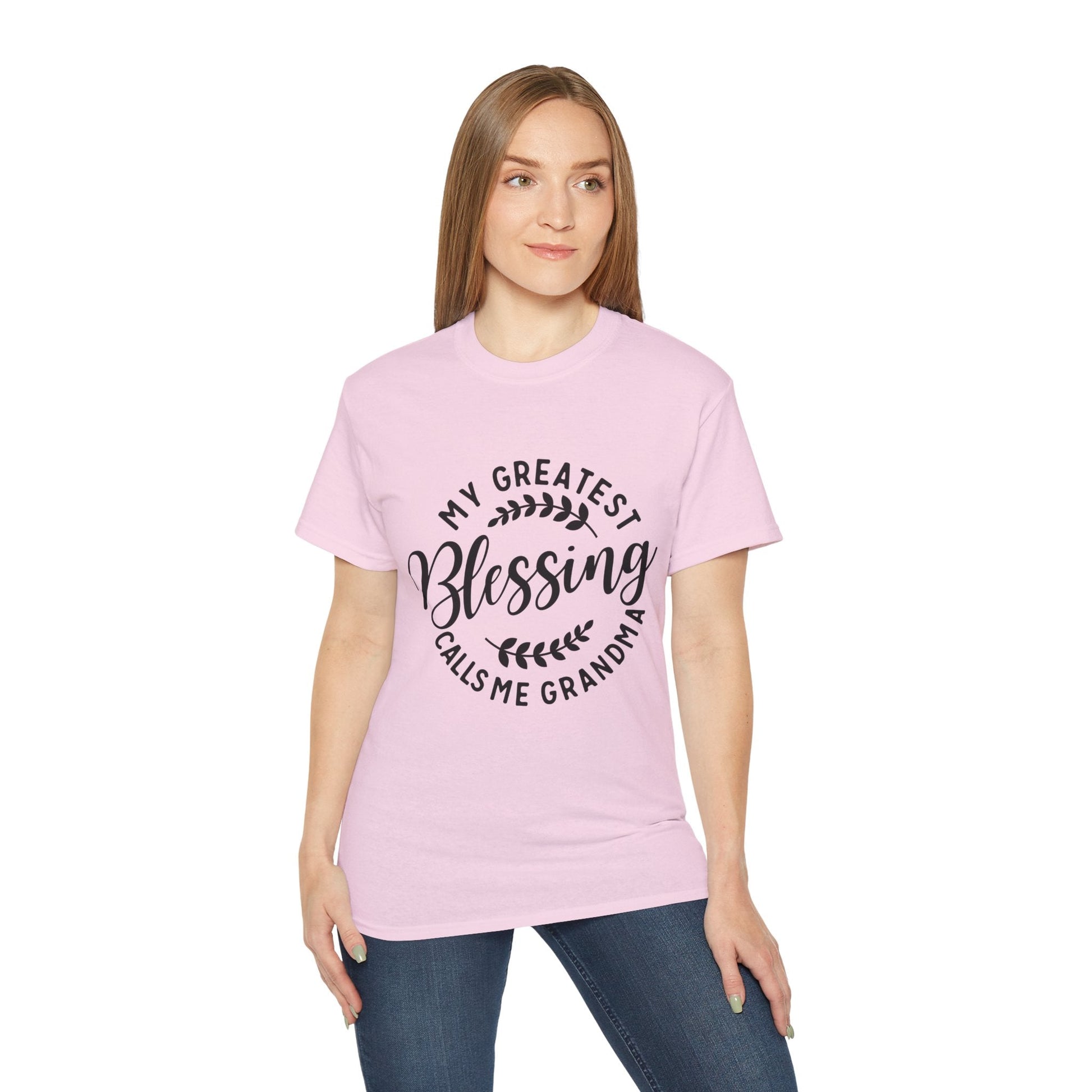 Grandma's Blessing Tee - Unisex Ultra Cotton T-Shirt, Gift for Grandma, Personalized Family Shirt, Mother's Day Gift, Comfortable [...] Printify