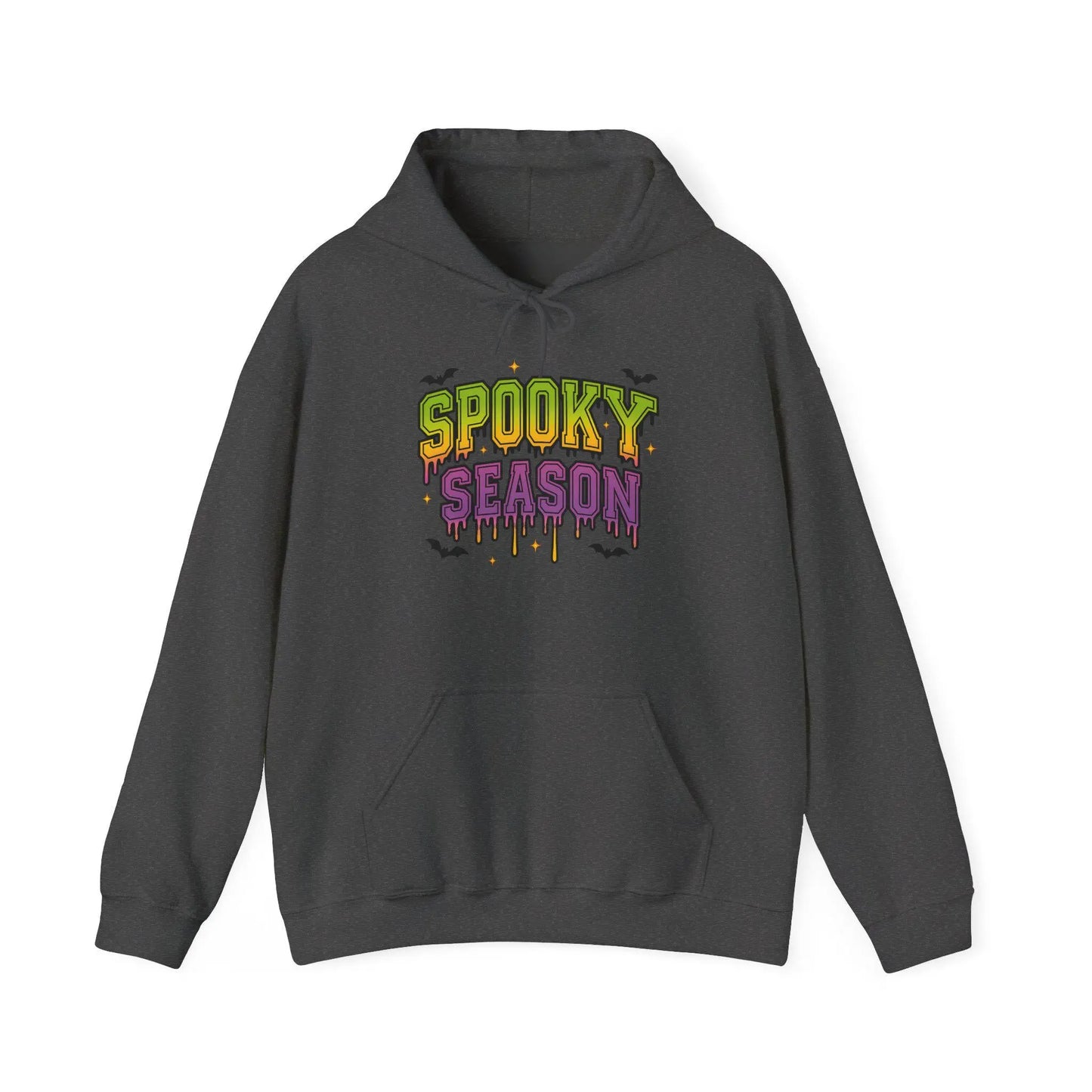 Cozy Spooky Season Hoodie: Unisex Halloween Sweatshirt Rainbow Chaos Art Studio