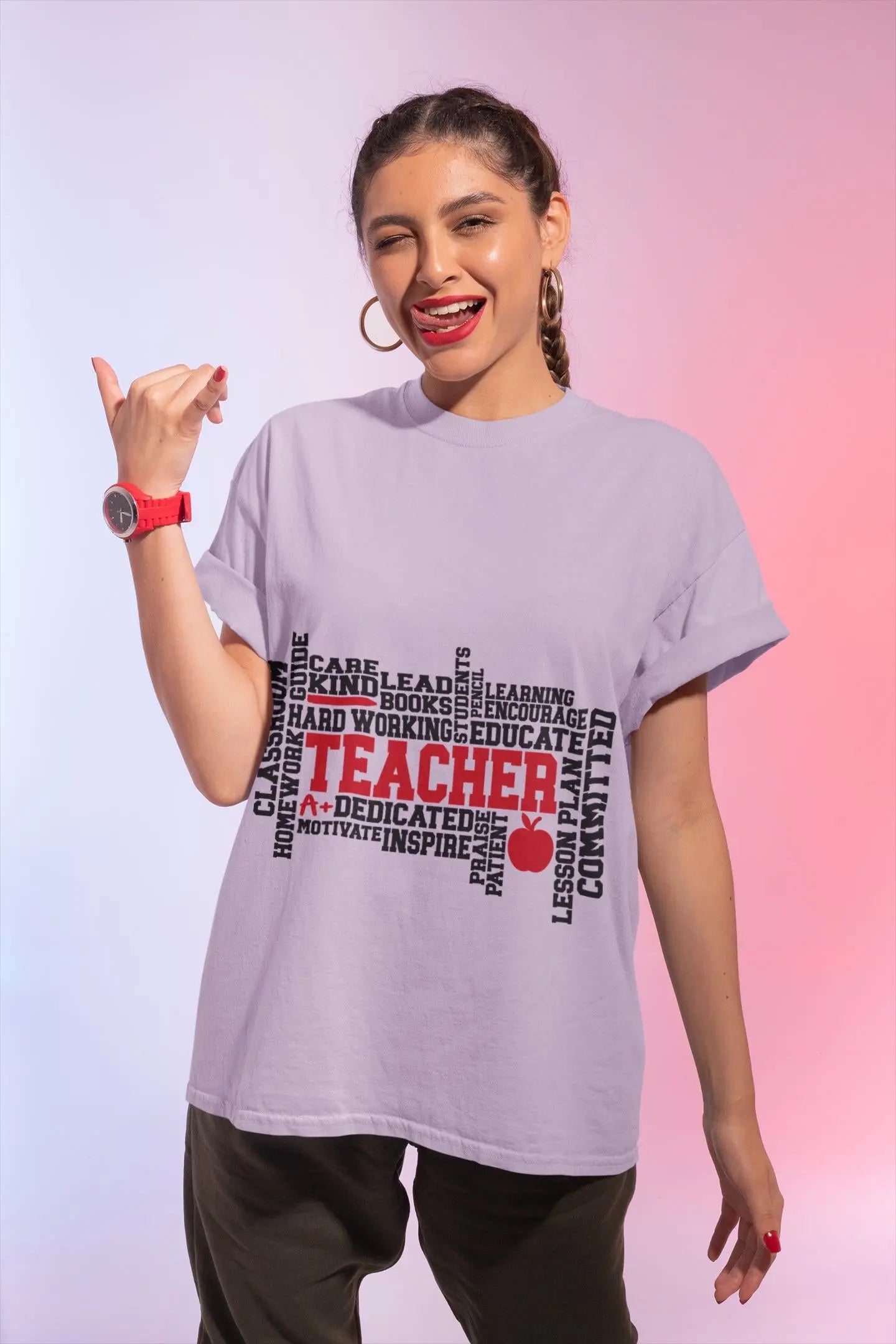 Inspirational Teacher T-Shirt: Unisex Educator Gift Rainbow Chaos Art Studio