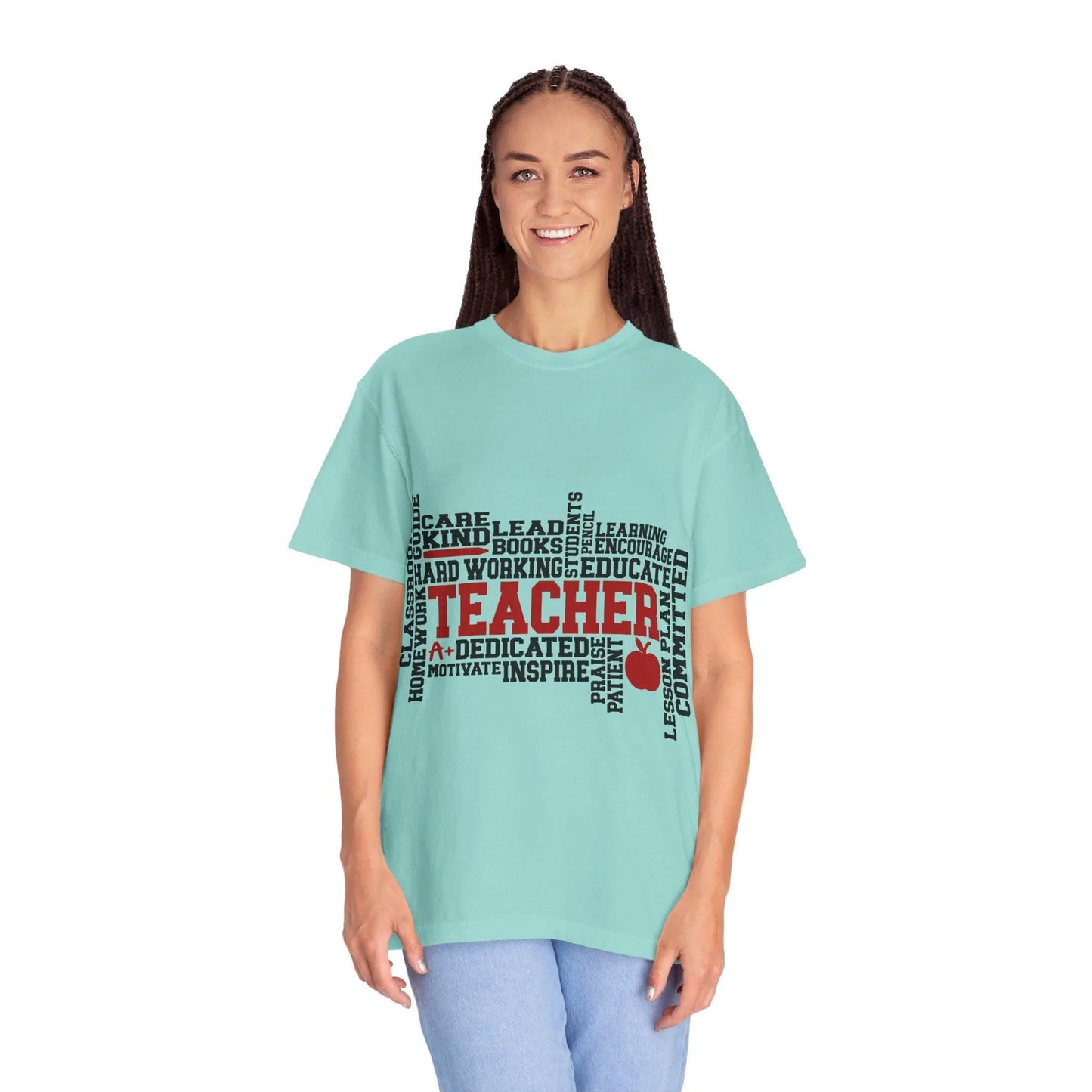 Inspirational Teacher T-Shirt: Unisex Educator Gift Rainbow Chaos Art Studio
