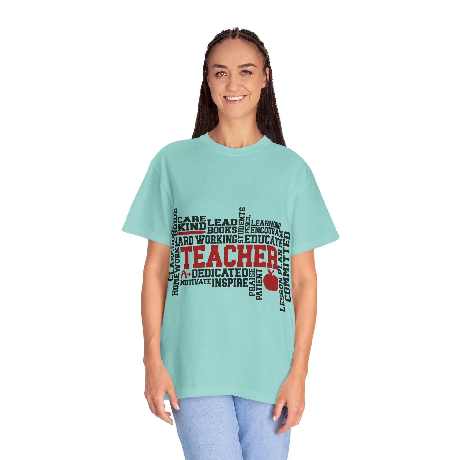 Inspirational Teacher T-Shirt: Unisex Educator Gift Rainbow Chaos Art Studio