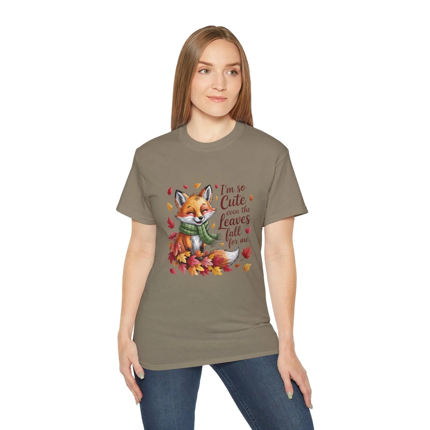Cute Fox Fall Unisex Tee, Adorable Autumn T-Shirt for Kids and Adults, Perfect Gift for Birthdays, Halloween, Thanksgiving Rainbow Chaos Art Studio