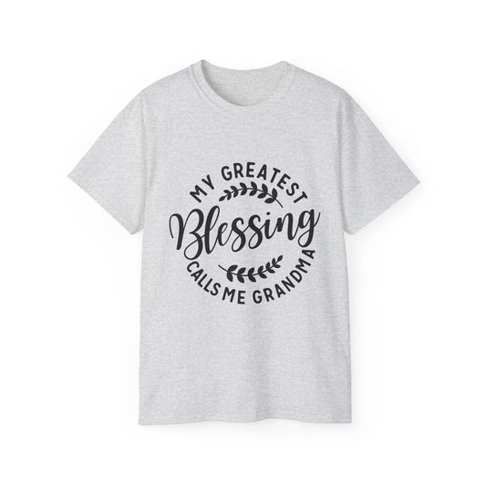 Grandma's Blessing Tee - Unisex Ultra Cotton T-Shirt, Gift for Grandma, Personalized Family Shirt, Mother's Day Gift, Comfortable [...] Printify