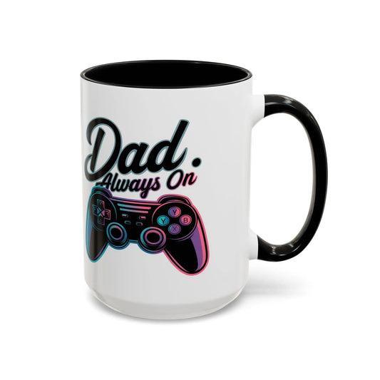 Gaming Dad Coffee Mug: Gamer Gift for Father's Day Rainbow Chaos Art Studio