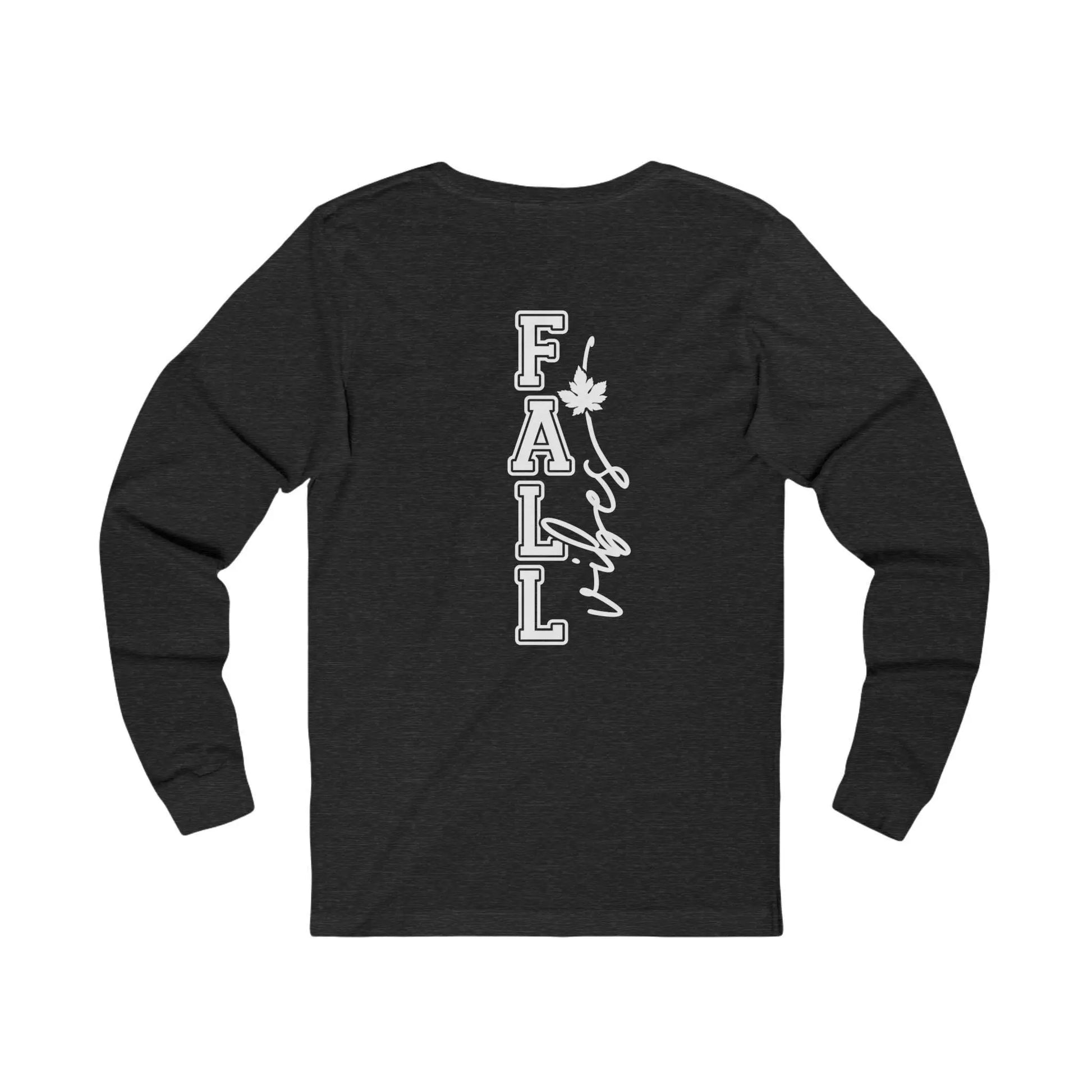 Unisex Fall Vibes Long Sleeve Tee - Cozy Autumn Shirt Rainbow Chaos Art Studio
