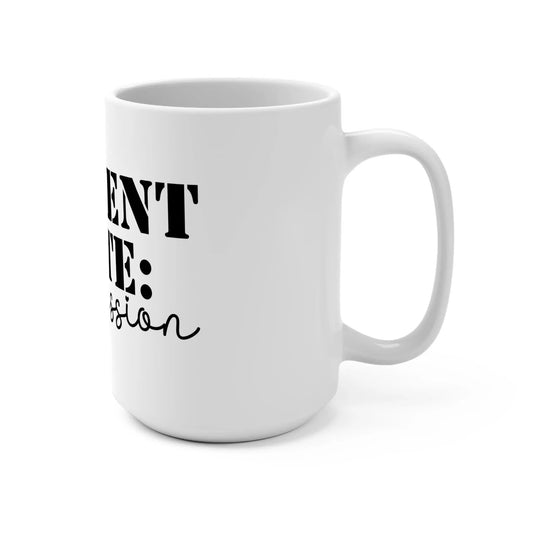 Inspirational Coffee Mug: Mission-Driven Ceramic Drinkware Rainbow Chaos Art Studio
