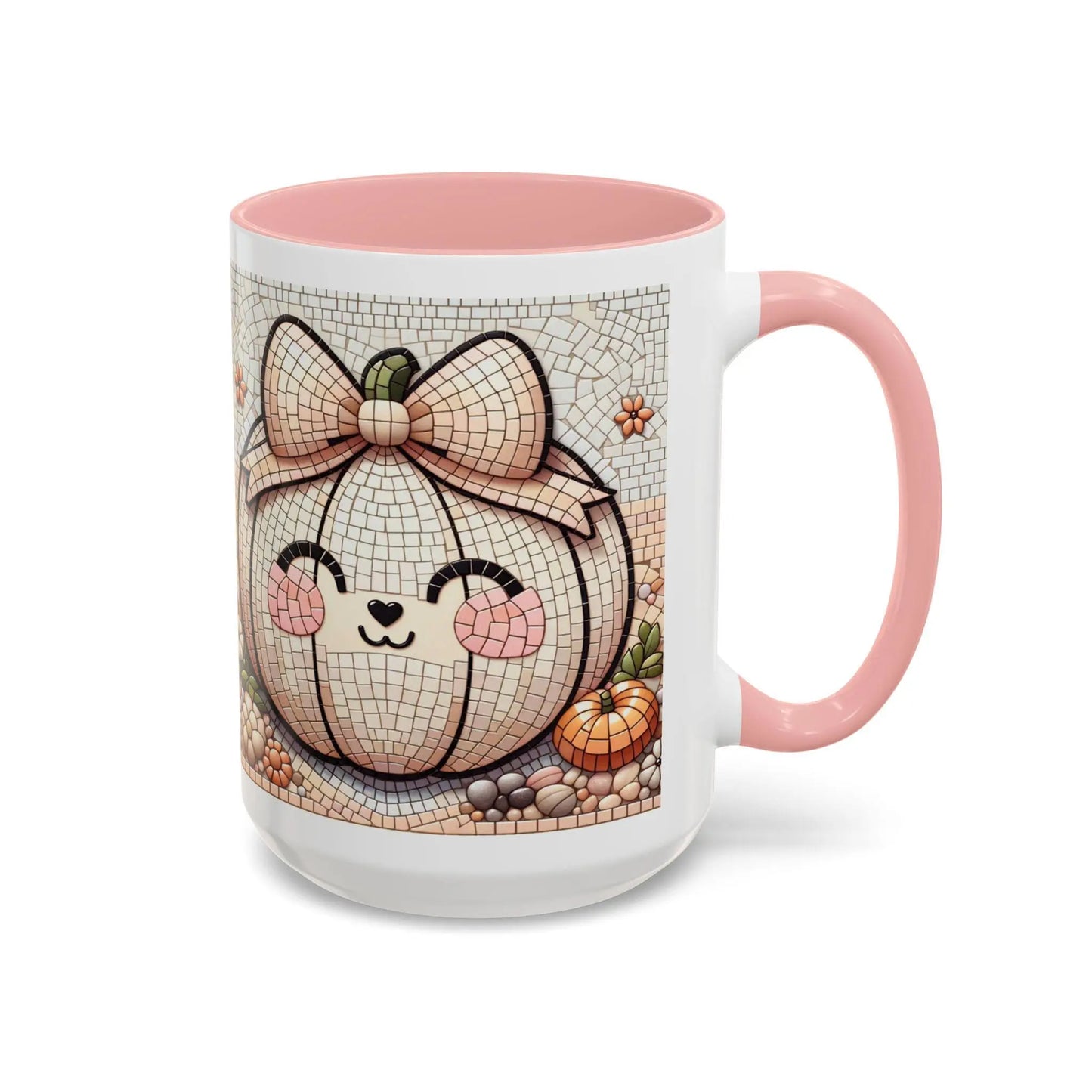 Cute Pumpkin Accent Coffee Mug for Fall, Autumn Decor, Gift for Pumpkin Lovers, Halloween, Thanksgiving, Kitchen Fun Rainbow Chaos Art Studio