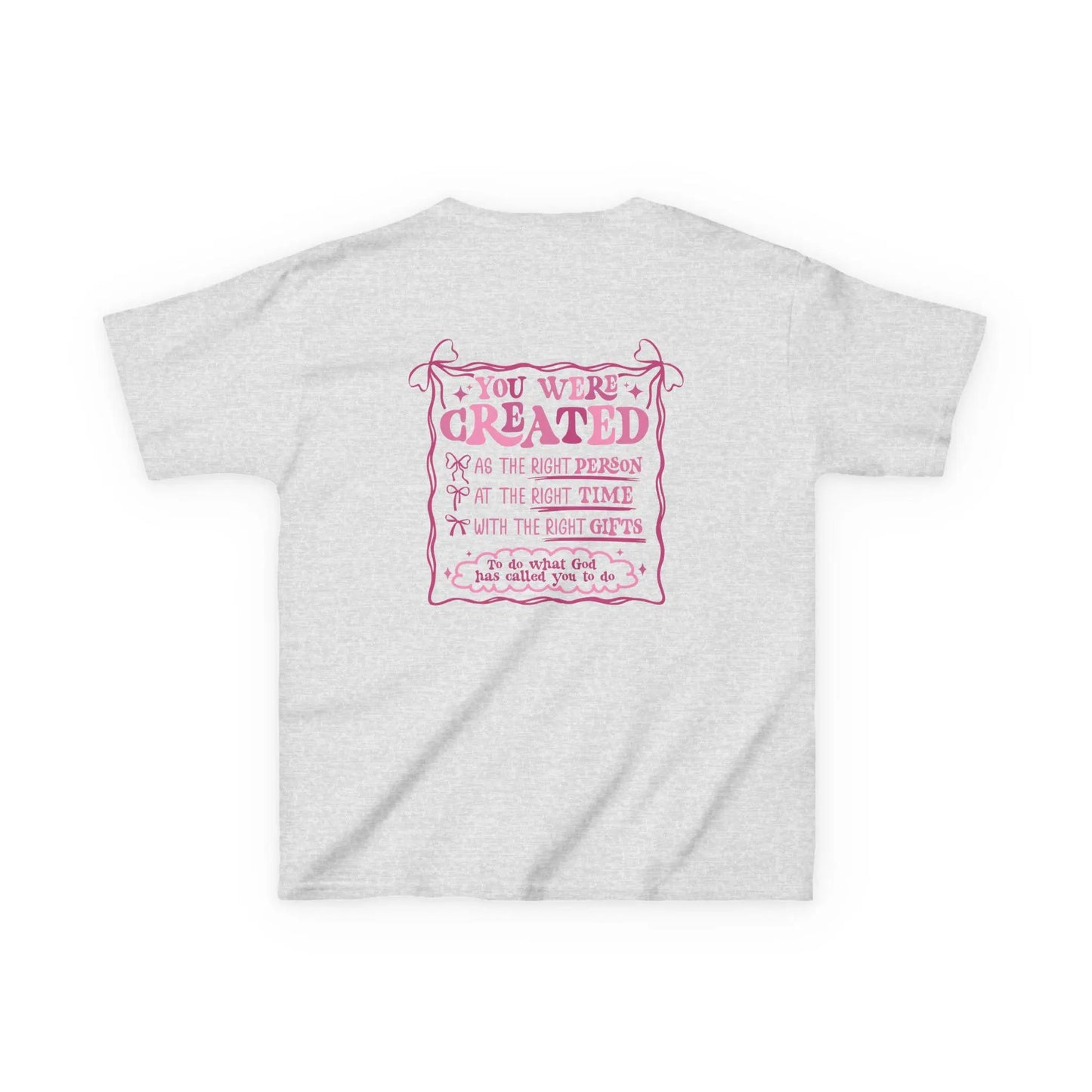 Kids Inspirational Cotton Tee: Motivational Shirt, Positive Affirmations Rainbow Chaos Art Studio