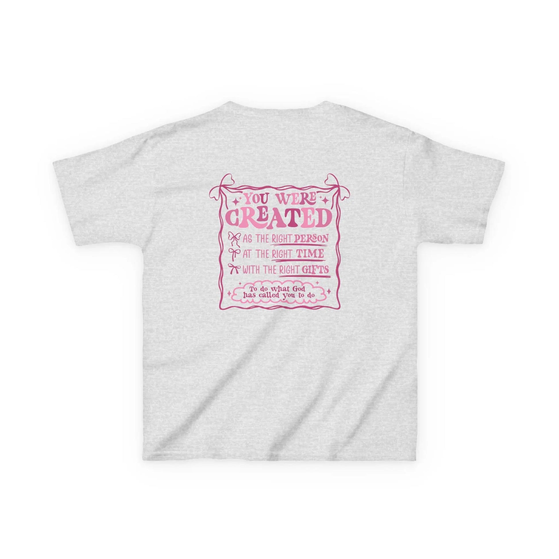 Kids Inspirational Cotton Tee: Motivational Shirt, Positive Affirmations Rainbow Chaos Art Studio