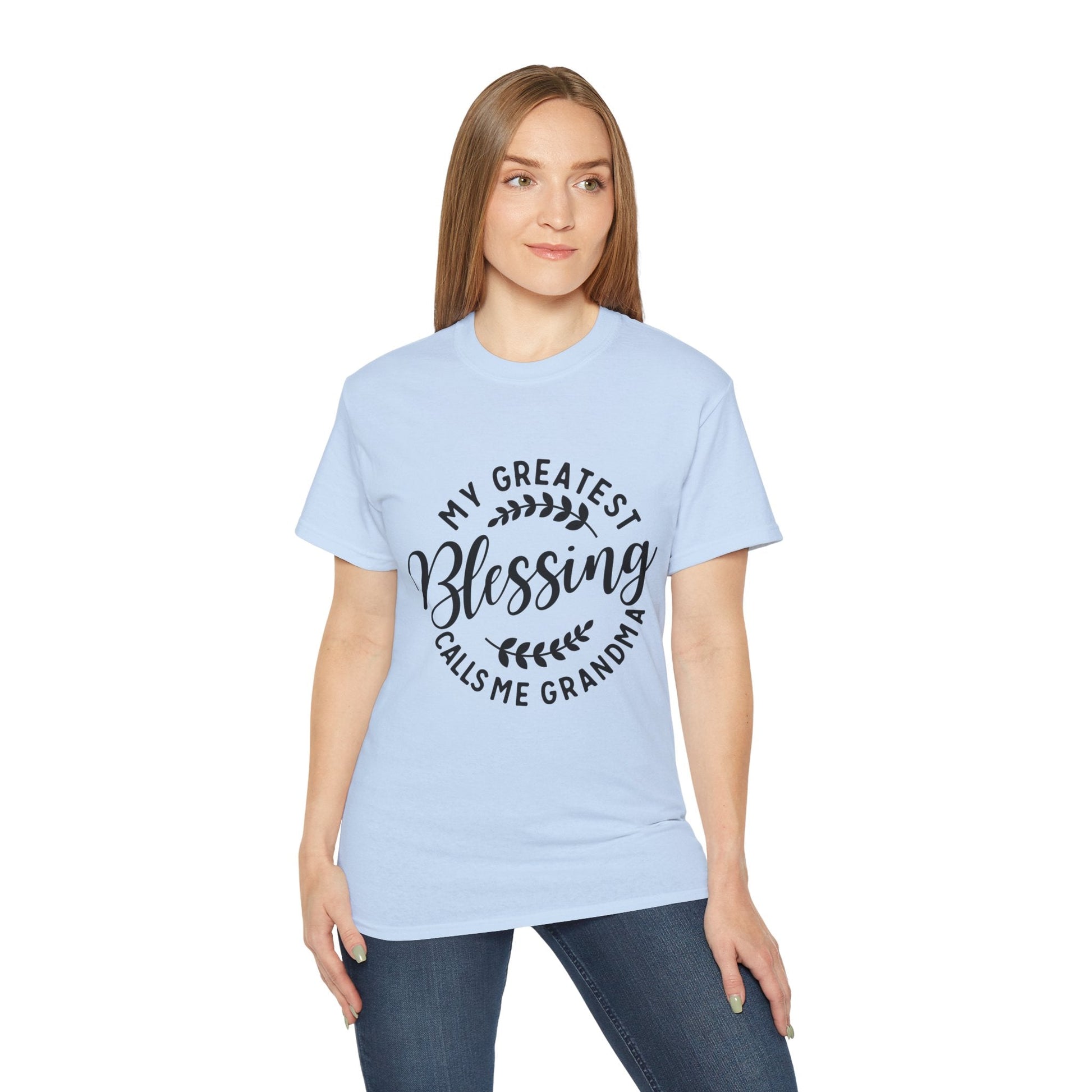 Grandma's Blessing Tee - Unisex Ultra Cotton T-Shirt, Gift for Grandma, Personalized Family Shirt, Mother's Day Gift, Comfortable [...] Printify