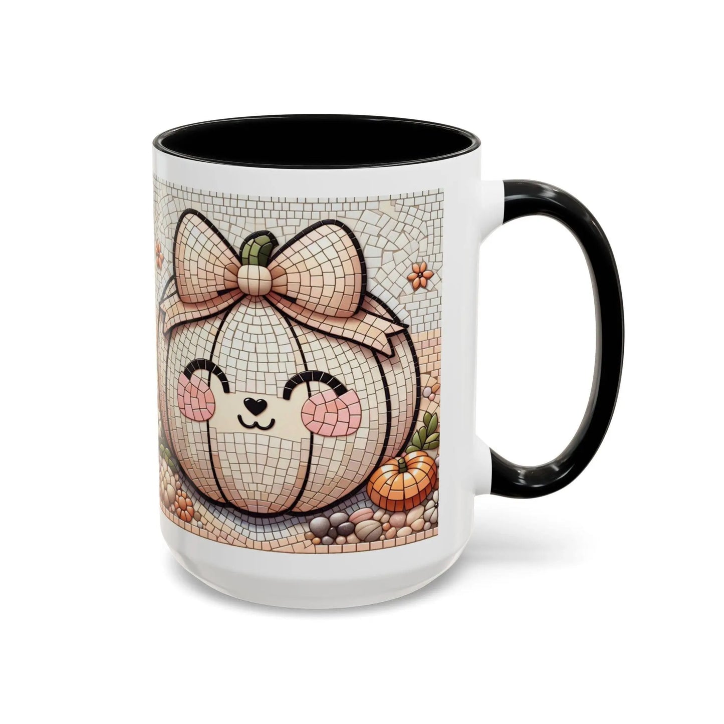 Cute Pumpkin Accent Coffee Mug for Fall, Autumn Decor, Gift for Pumpkin Lovers, Halloween, Thanksgiving, Kitchen Fun Rainbow Chaos Art Studio