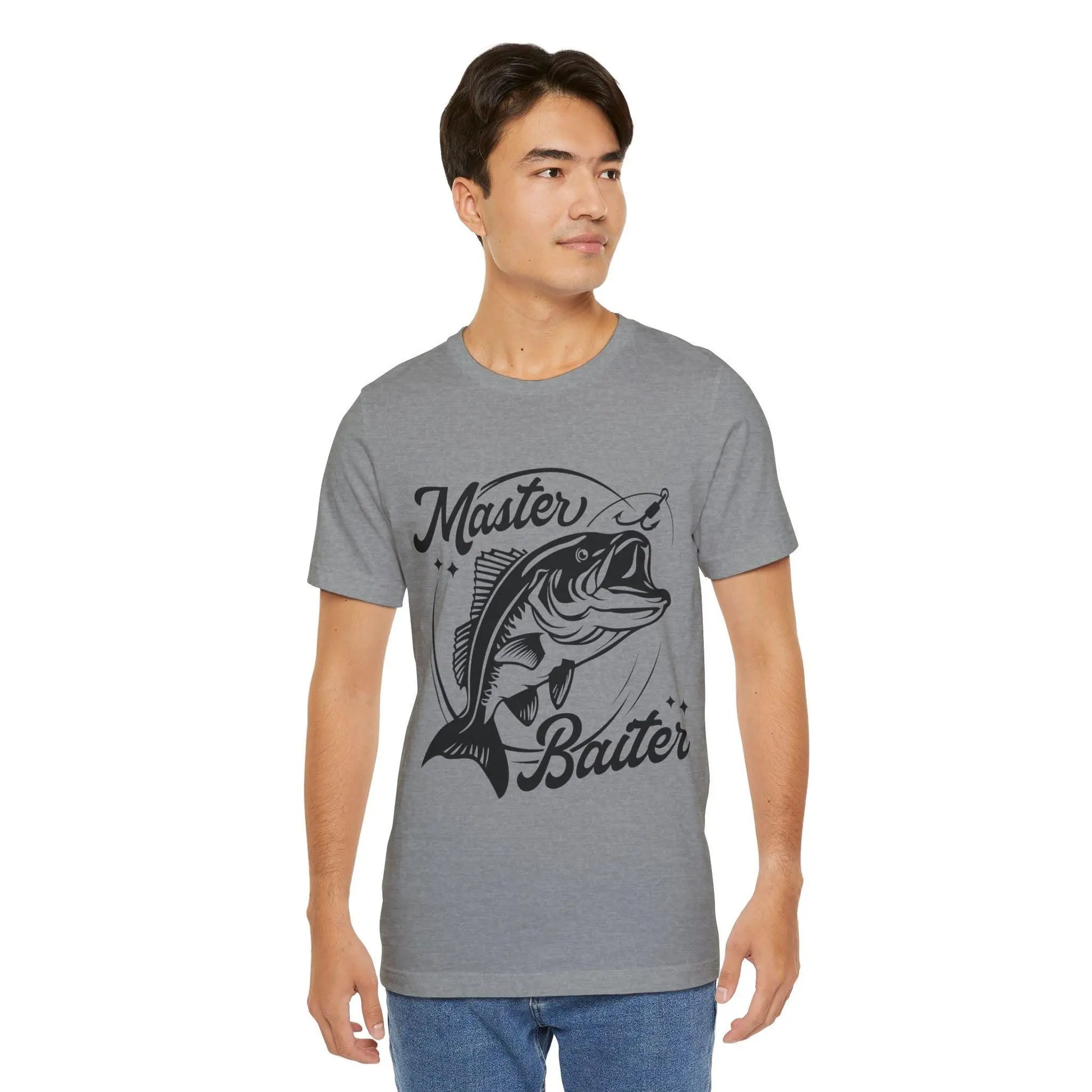 Master Baiter Fishing T-Shirt: Funny Fisherman Gift Rainbow Chaos Art Studio