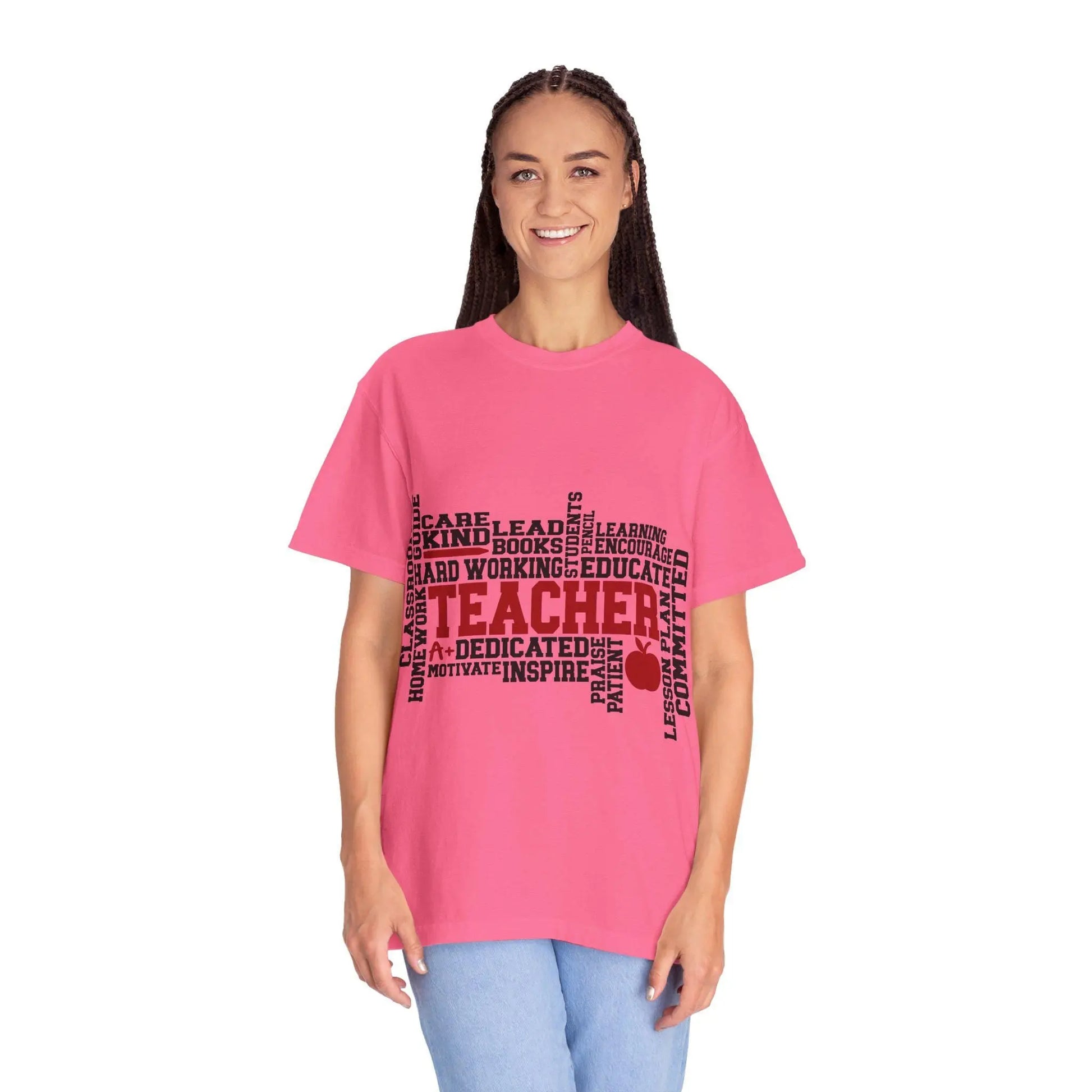 Inspirational Teacher T-Shirt: Unisex Educator Gift Rainbow Chaos Art Studio