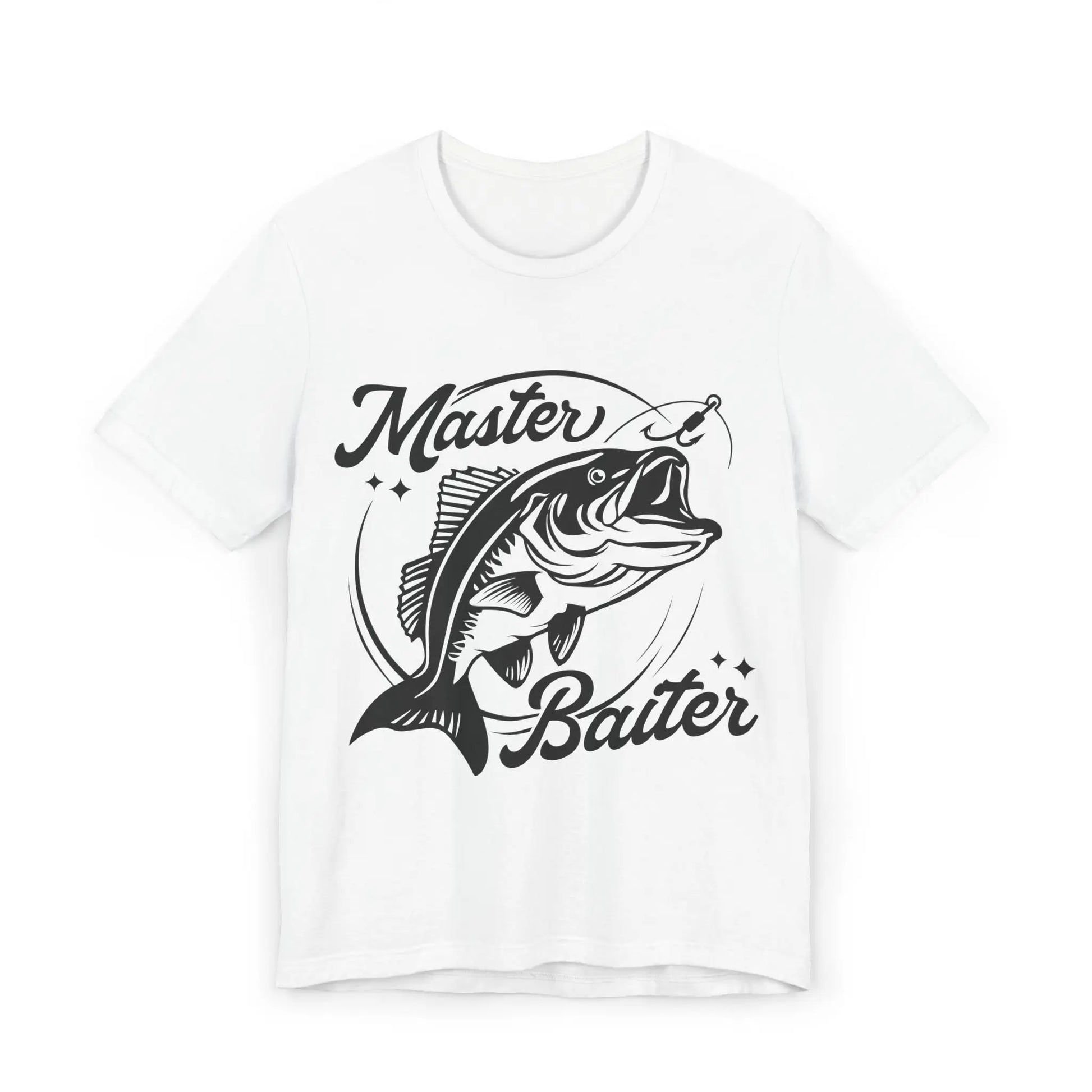 Master Baiter Fishing T-Shirt: Funny Fisherman Gift Rainbow Chaos Art Studio
