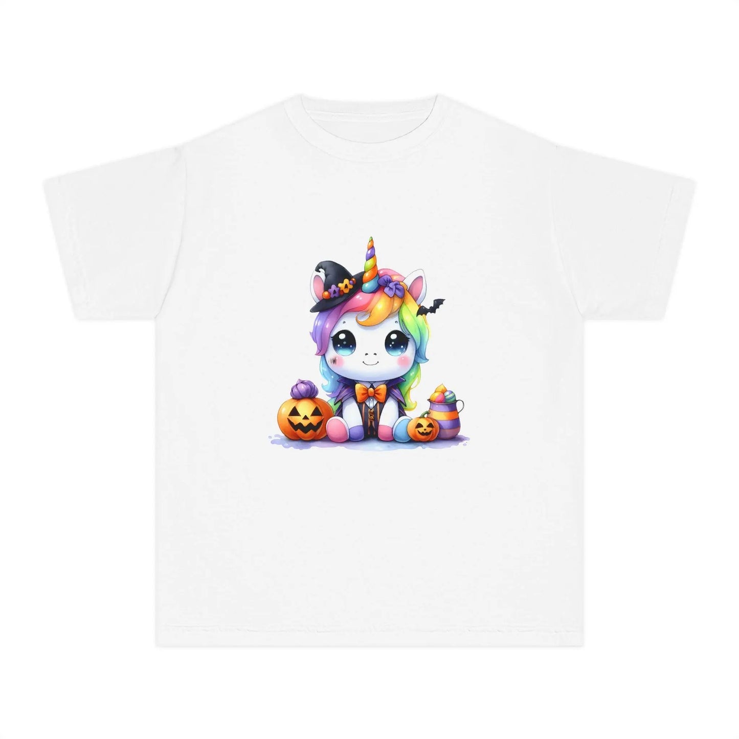 Rainbow Unicorn Girls Tee: Colorful Kids T-Shirt Rainbow Chaos Art Studio