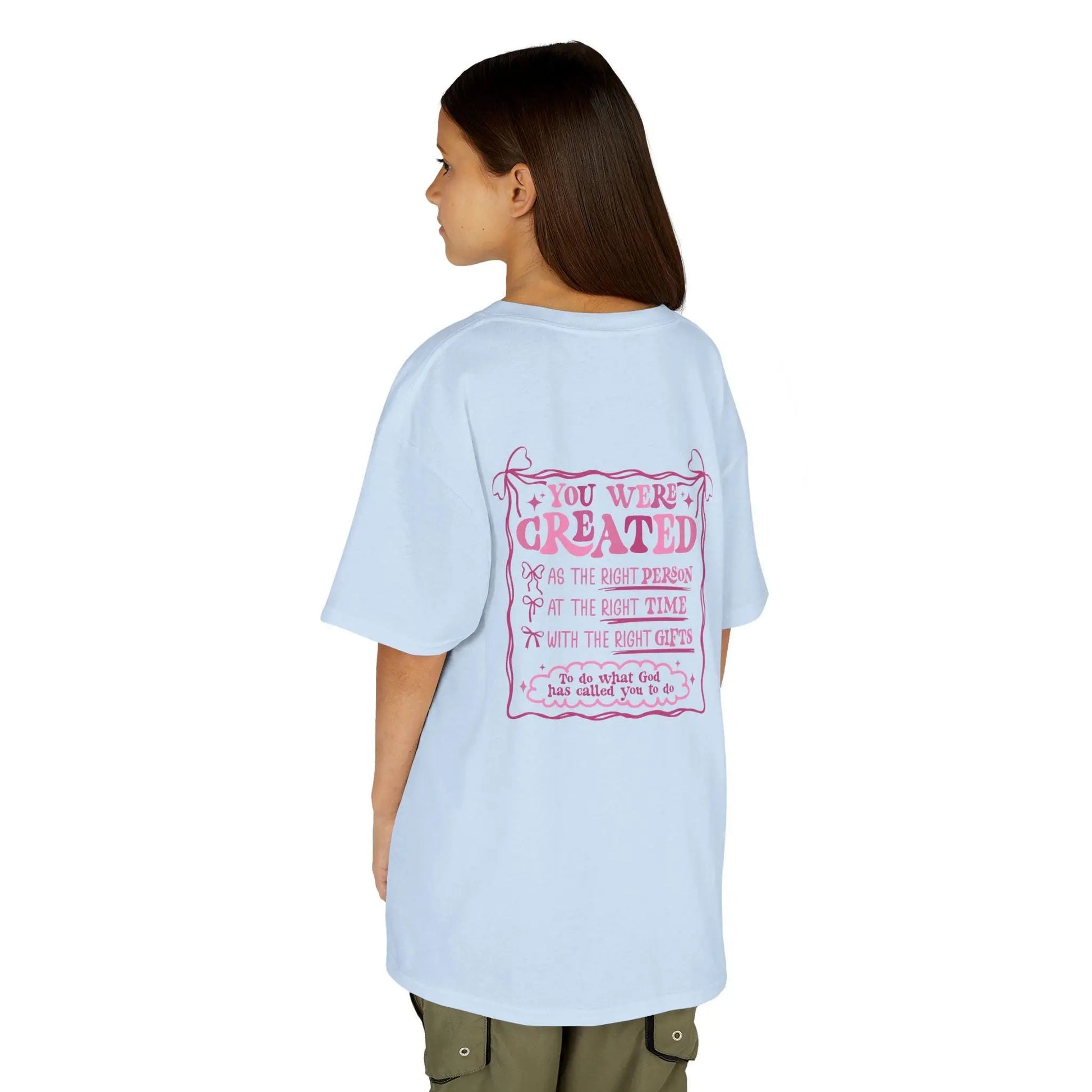 Kids Inspirational Cotton Tee: Motivational Shirt, Positive Affirmations Rainbow Chaos Art Studio