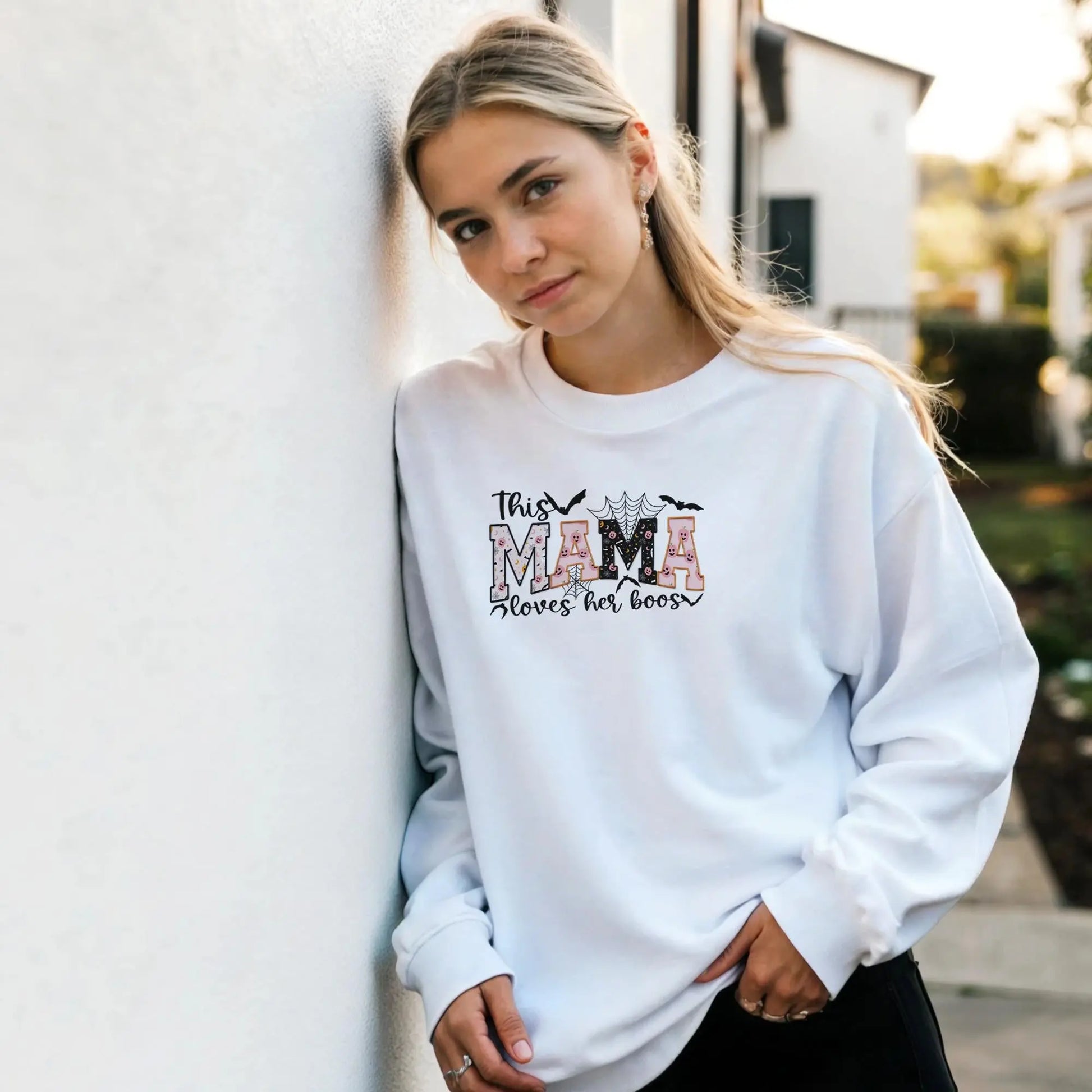 Personalized Halloween Sweatshirt - Perfect Gift for Moms & Birthdays Rainbow Chaos Art Studio
