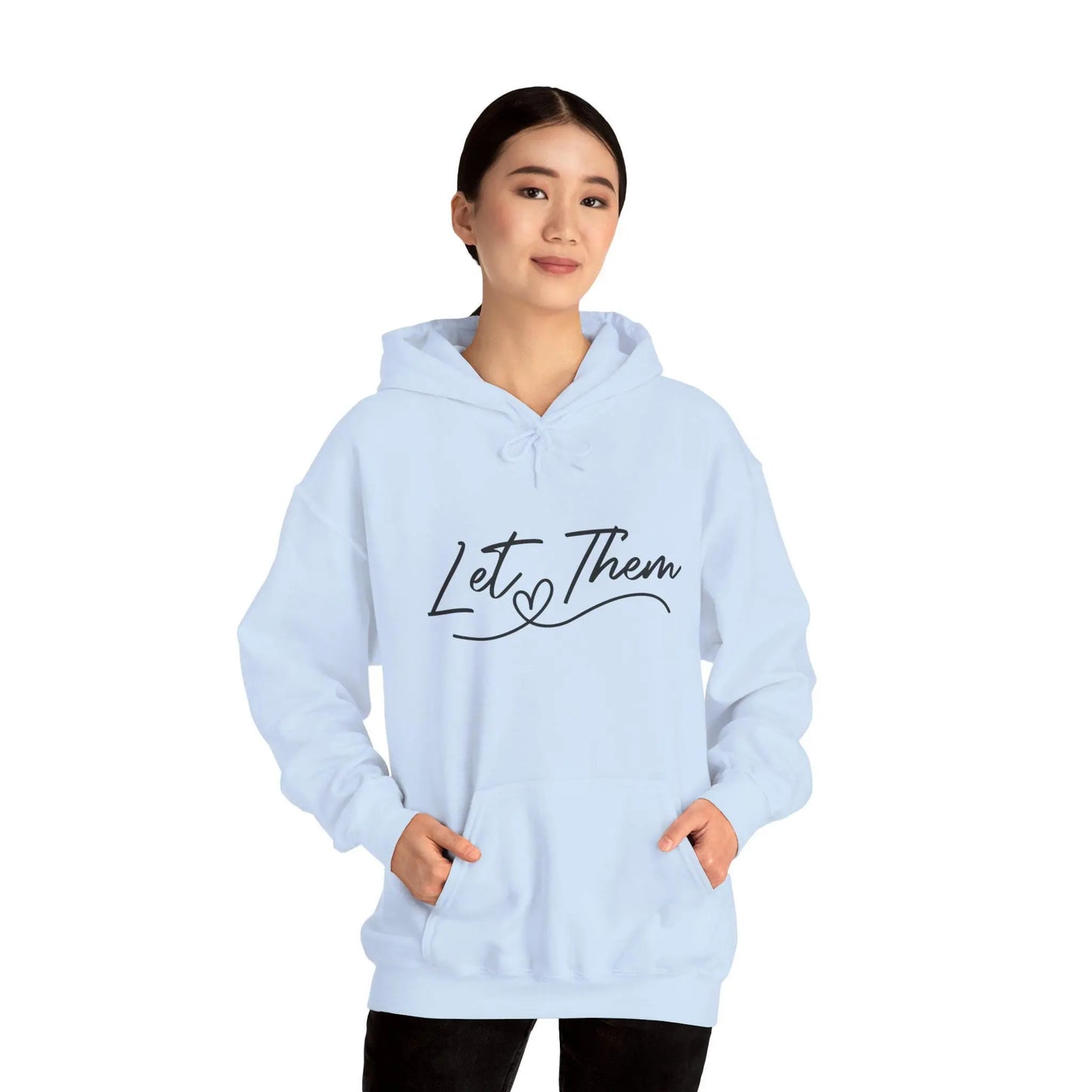 Inspirational "Let Them Shine" Hoodie: Unisex Cotton-Blend Sweatshirt Rainbow Chaos Art Studio