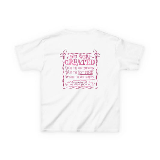 Kids Inspirational Cotton Tee: Motivational Shirt, Positive Affirmations Rainbow Chaos Art Studio