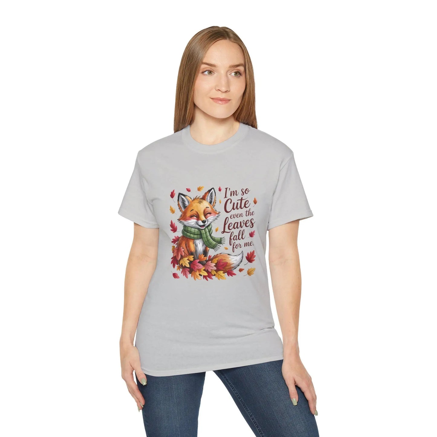 Cute Fox Fall Unisex Tee, Adorable Autumn T-Shirt for Kids and Adults, Perfect Gift for Birthdays, Halloween, Thanksgiving Rainbow Chaos Art Studio
